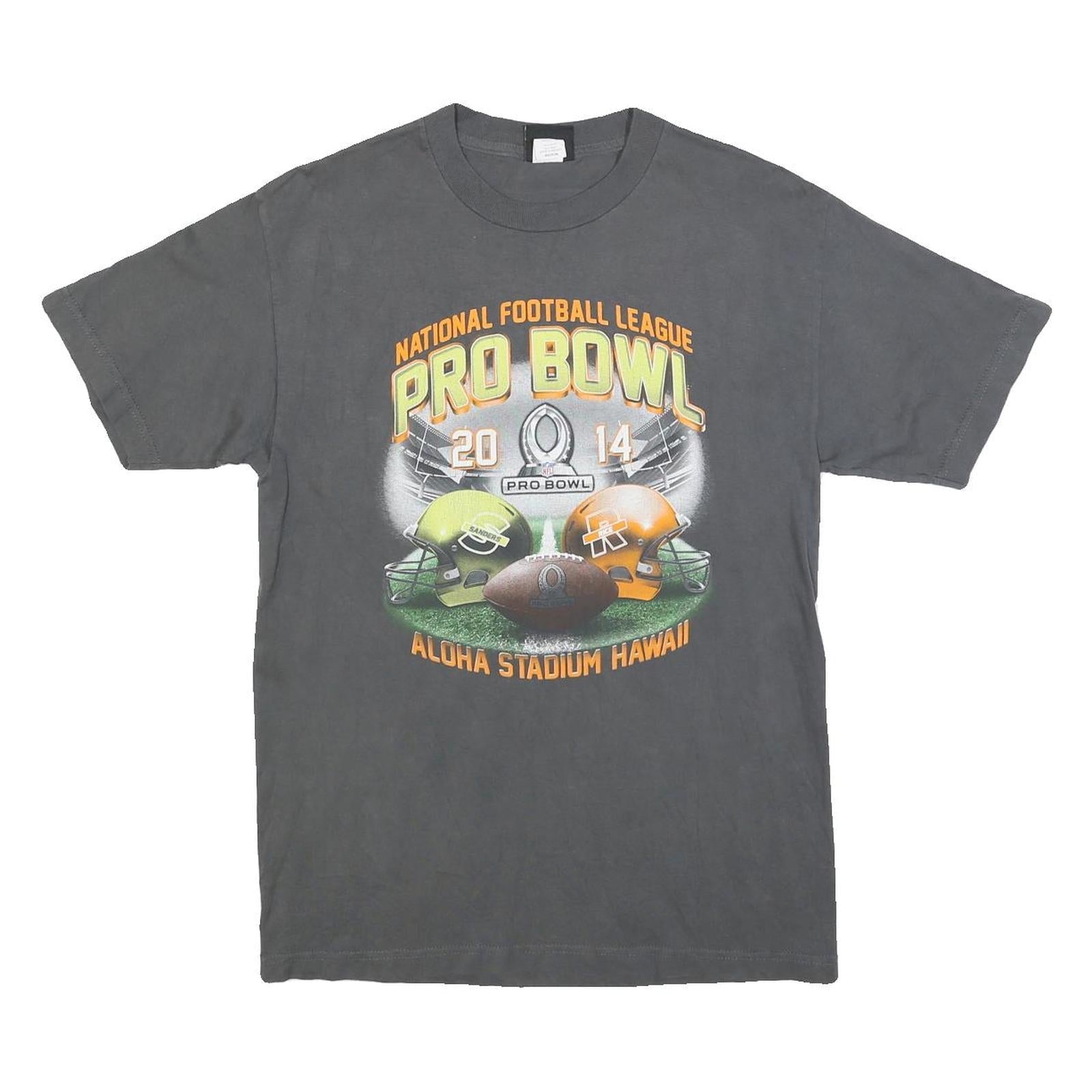 NFL Mens Grey Pro Bowl 2014 Graphic T-Shirt M Short Sleeve Crew Neck Refurbished - N/A refurbished available on Cerqular