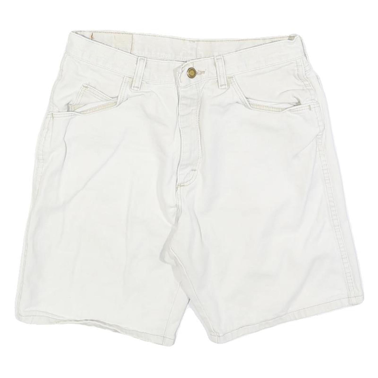 WRANGLER Womens Shorts White Casual S W28 Stylish Cotton Blend Refurbished - N/A refurbished available on Cerqular