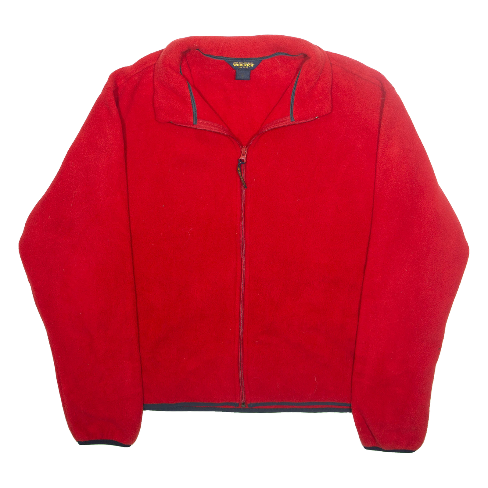 WOOLRICH Mens Fleece Jacket Red XL Refurbished - N/A refurbished available on Cerqular