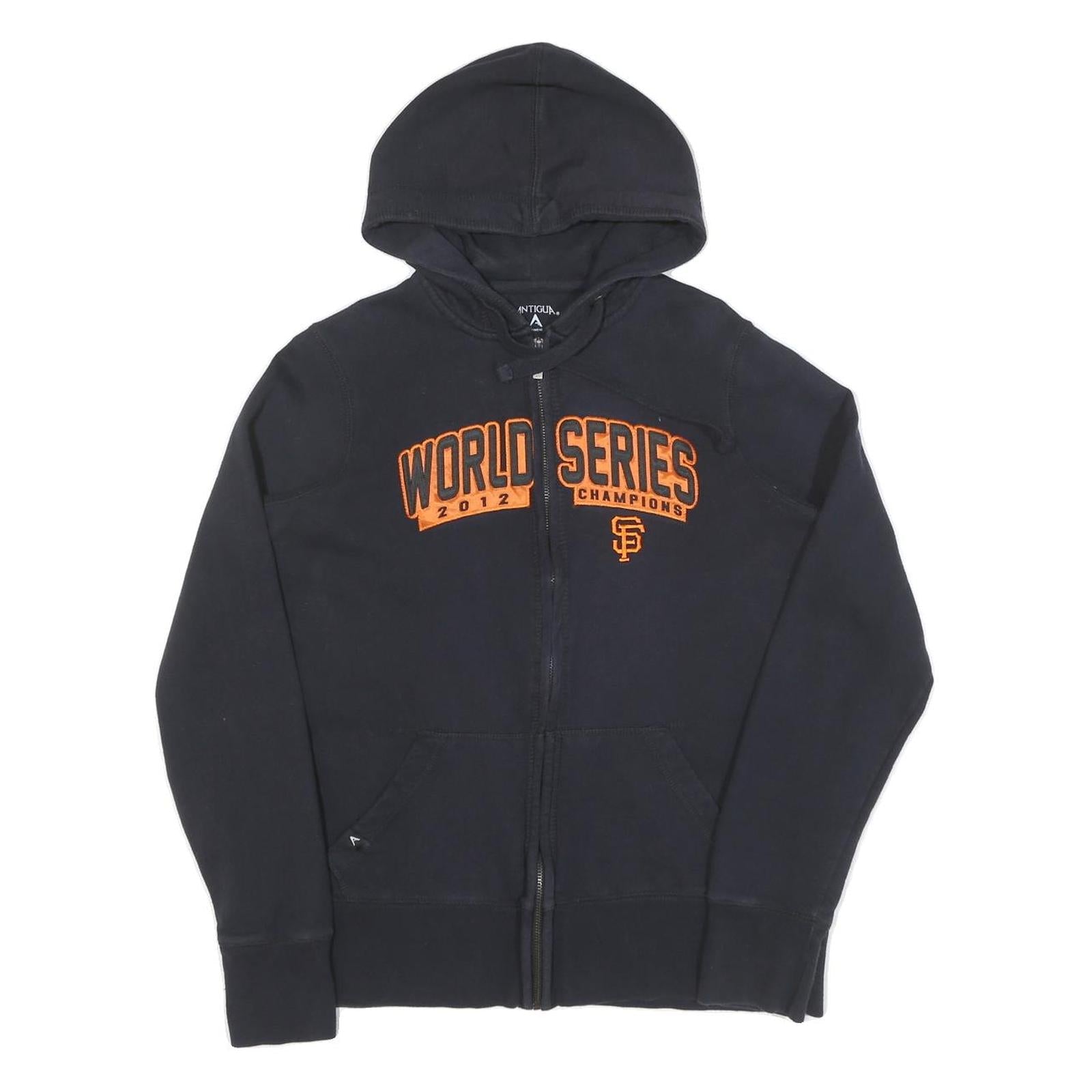 Womens Black World Series 2012 Champions Zip Hoodie L Cotton Casual Refurbished - N/A refurbished available on Cerqular