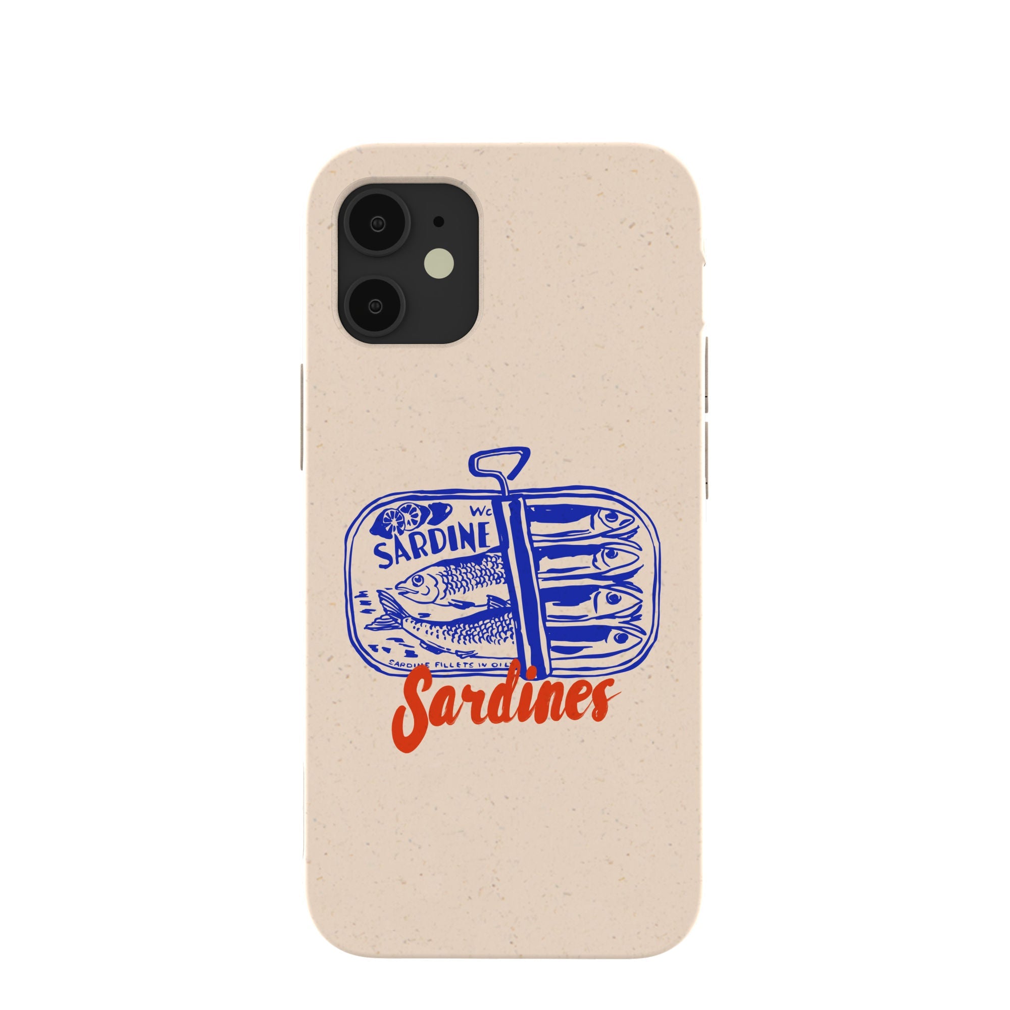 Seashell Sardines iPhone 12 Mini Case Refurbished - Pela Case refurbished available on Cerqular