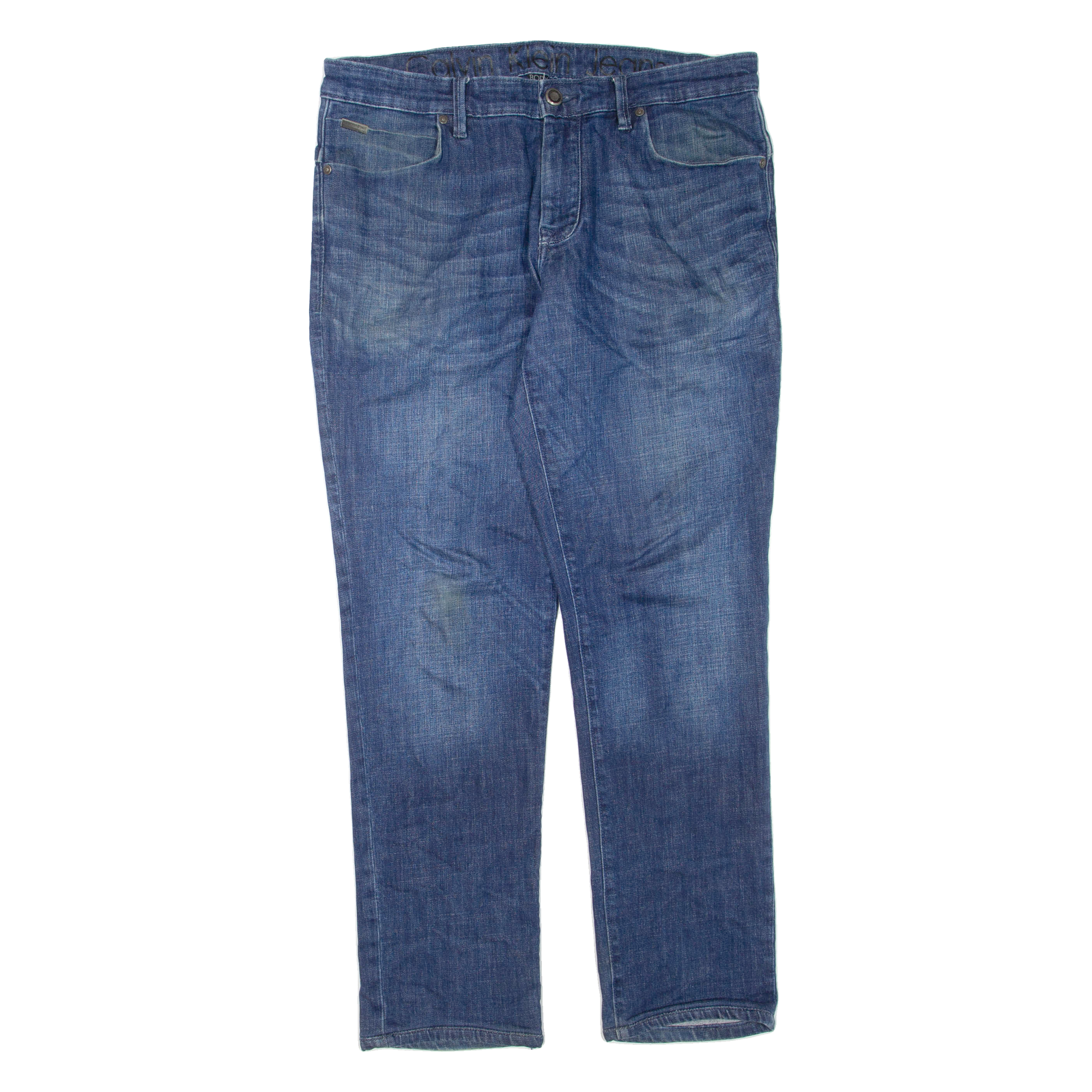 CALVIN KLEIN JEANS Womens Jeans Blue Regular Tapered Stone Wash W34 L31 Refurbished - N/A refurbished available on Cerqular
