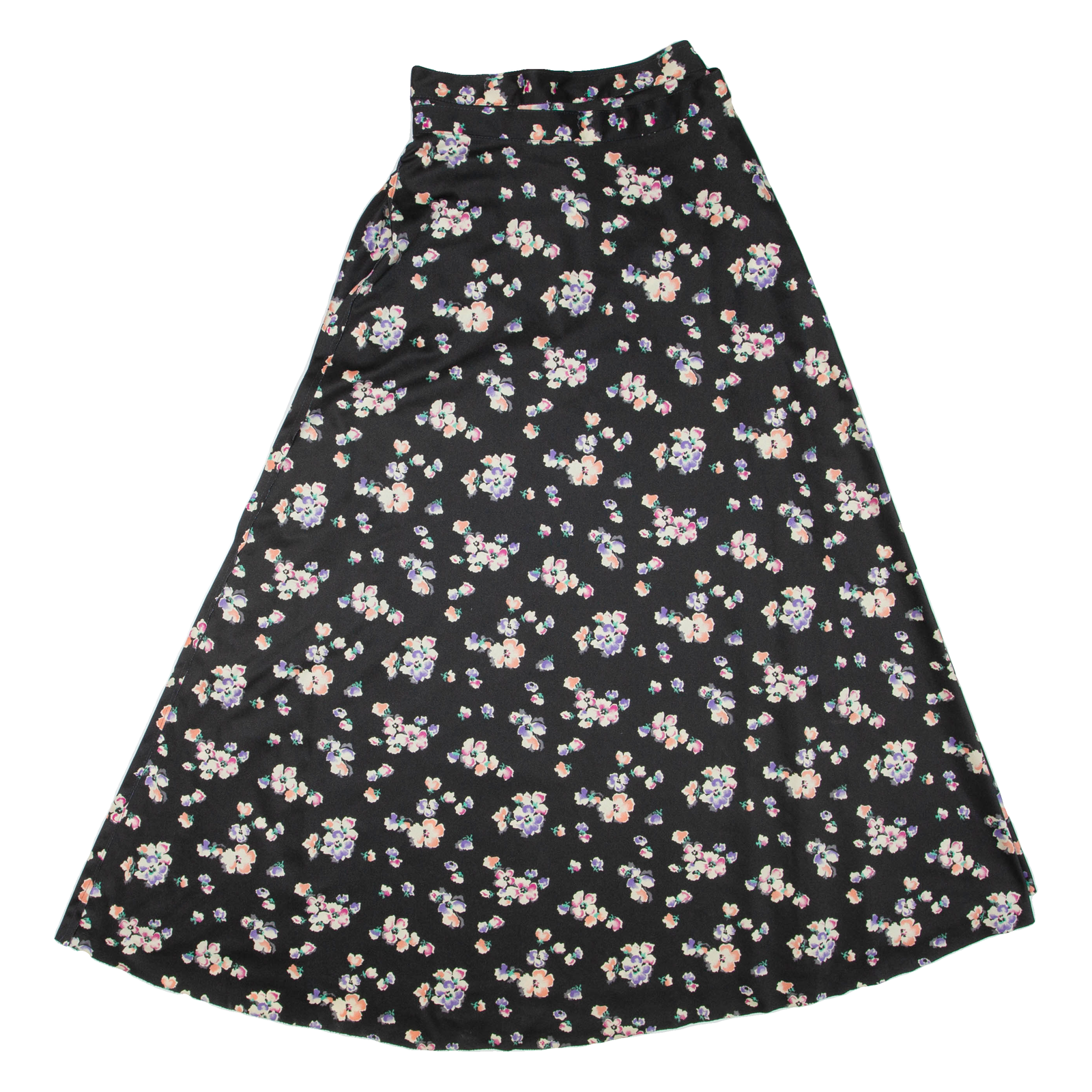 Buy Womens Wrap Skirt Black Long Floral S Refurbished - $18.19 Womens Wrap Skirt Black Long Floral S Refurbished - N/A refurbished available on Cerqular