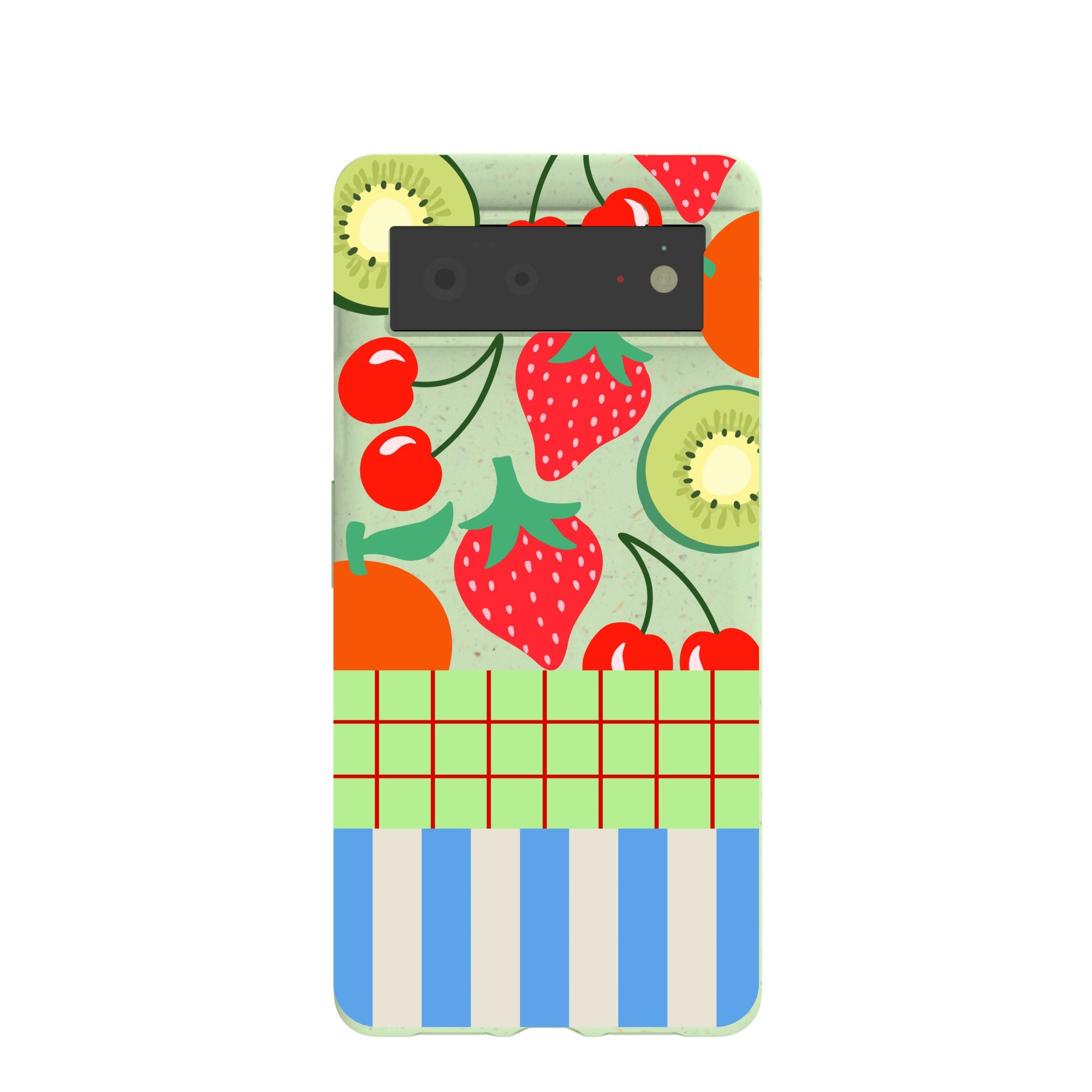 Sage Green Fresh Picnic Google Pixel 6 Case Refurbished - Pela Case refurbished available on Cerqular