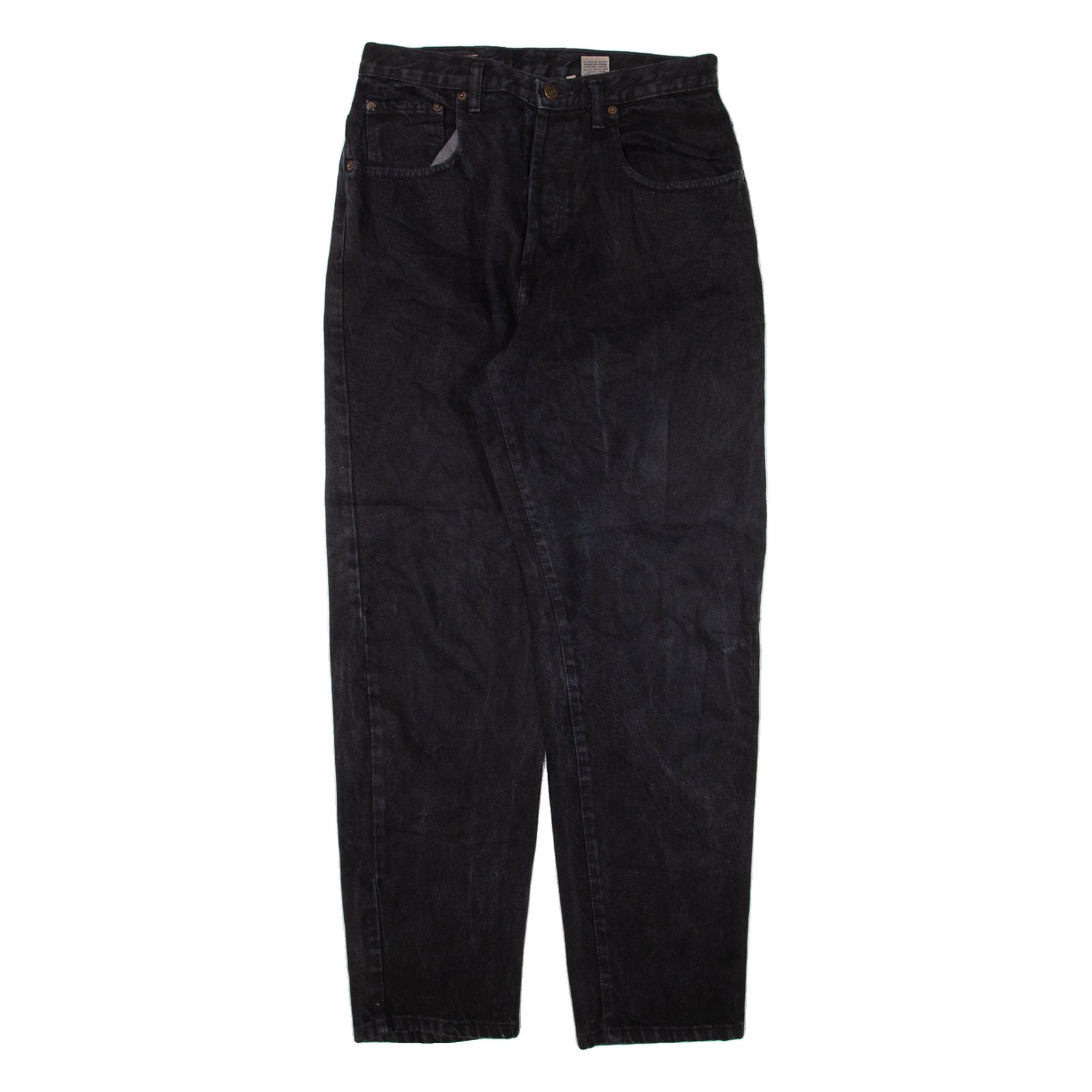 CALVIN KLEIN Womens Jeans Black Regular Tapered W30 L30 Refurbished - N/A refurbished available on Cerqular