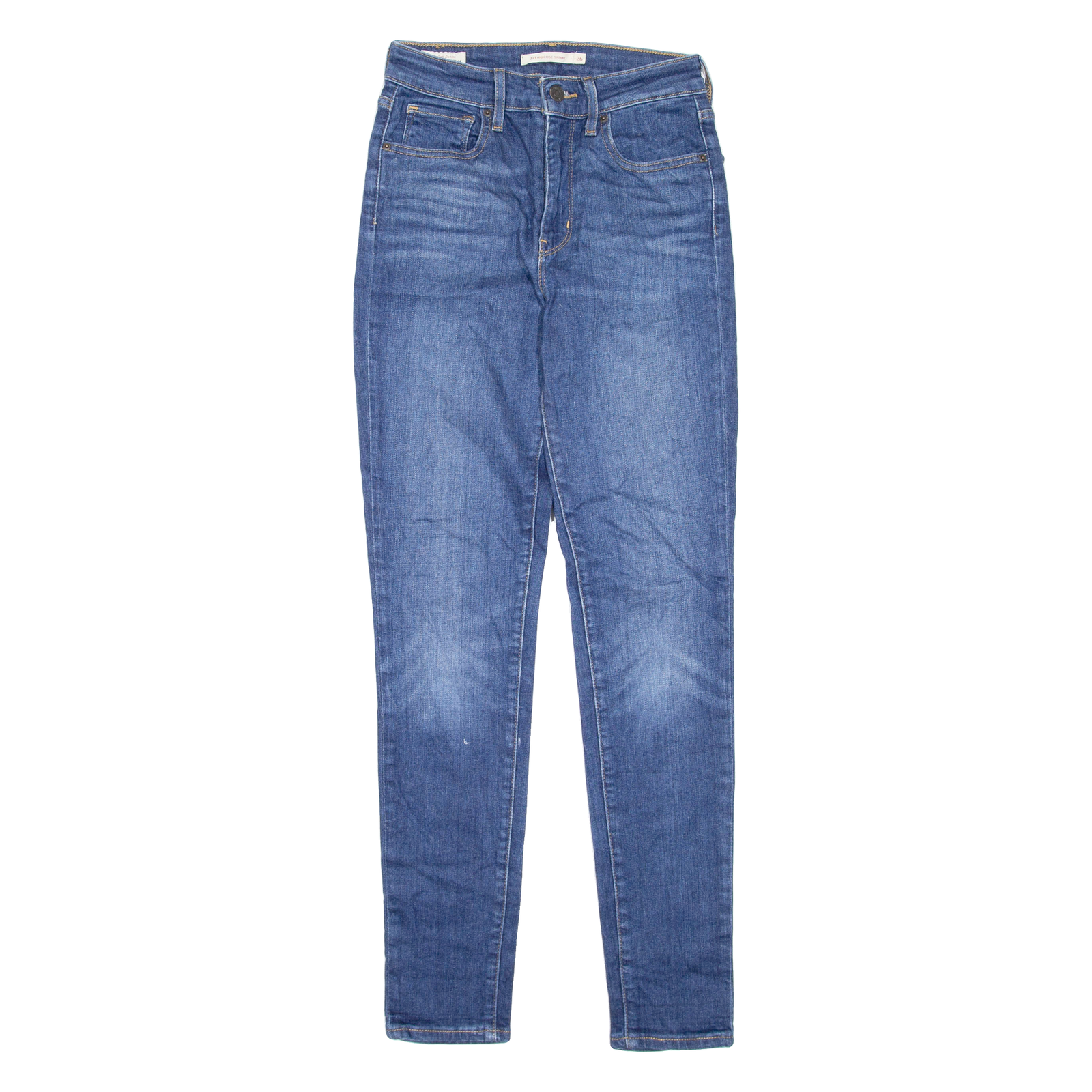 LEVI'S 721 High Rise Womens Jeans Blue Regular Skinny W26 L30 Refurbished - N/A refurbished available on Cerqular