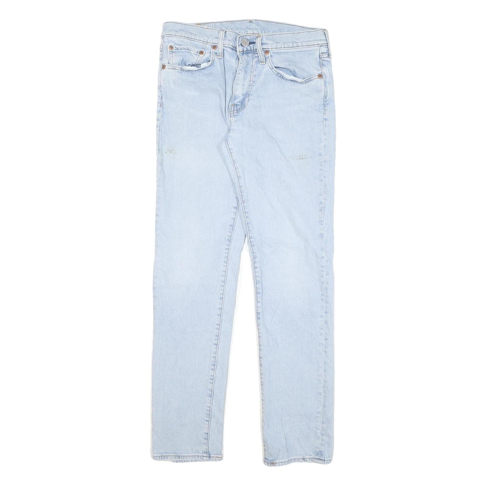 LEVI'S 511 Mens Slim Light Blue Denim Jeans W28 L30 Zip Classic Fit Refurbished - N/A refurbished available on Cerqular