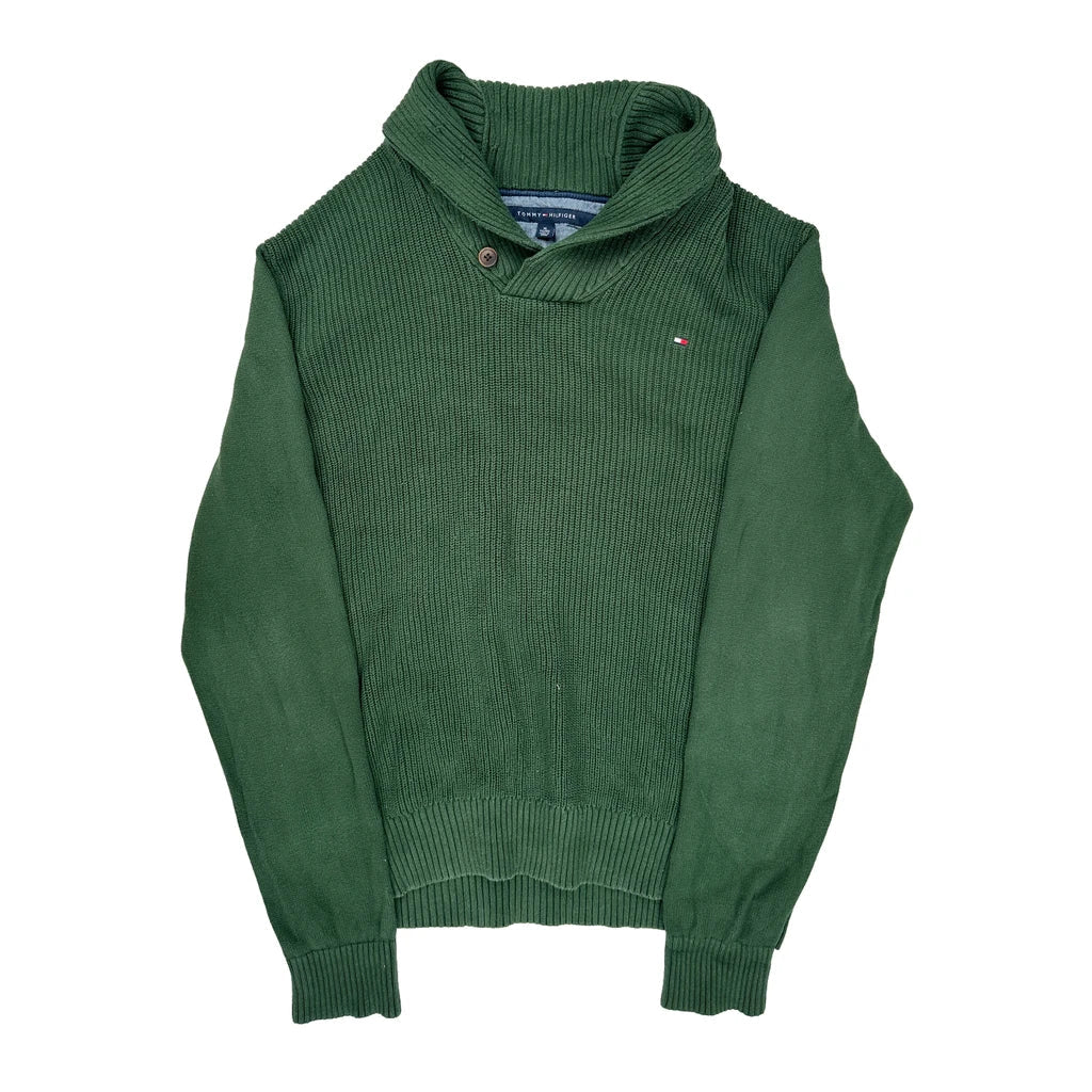 Buy Tommy Hilfiger Jumper - XL Green Cotton Refurbished - $37.51 Tommy Hilfiger Jumper - XL Green Cotton Refurbished - Thrifted (note: this is a term often used to describe second- refurbished available on Cerqular