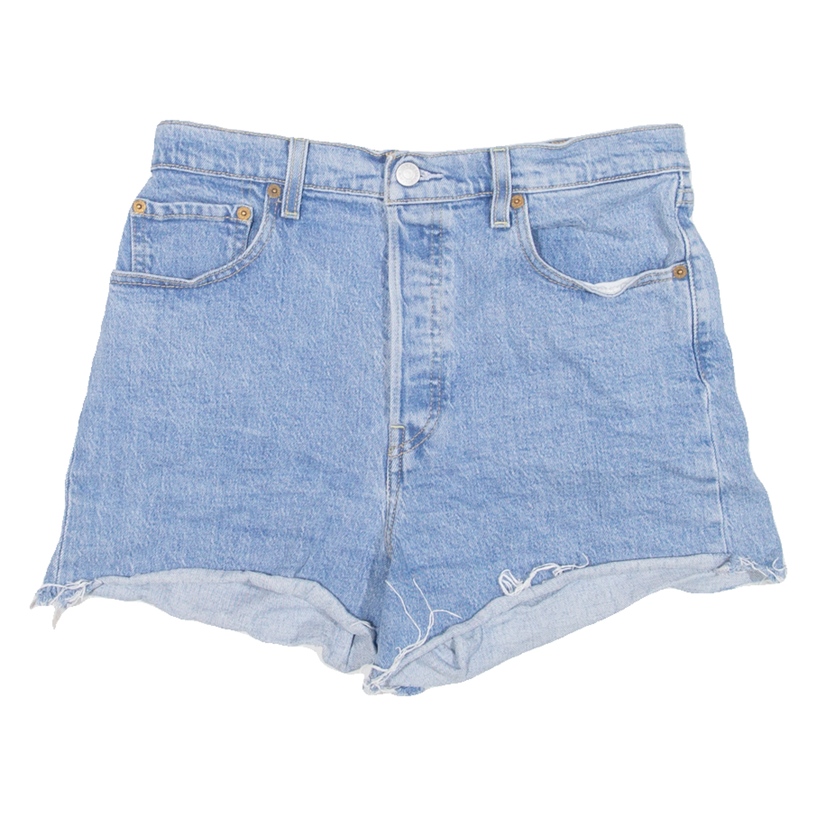 LEVI'S BIG E Womens Denim Shorts Blue M W30 Refurbished - N/A refurbished available on Cerqular