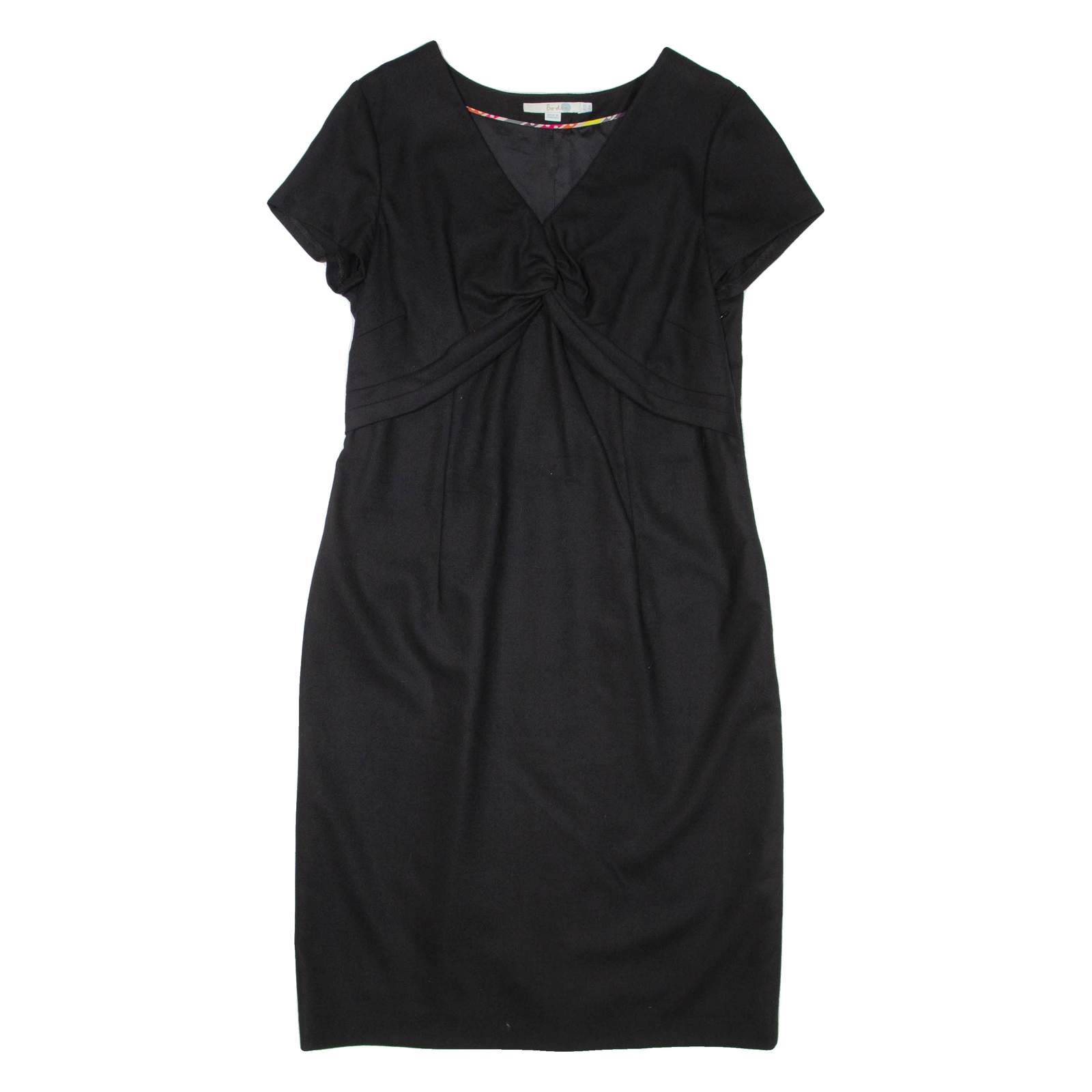 BODEN Womens Pencil Dress Black Wool Short Sleeve Knee Length UK 12 Refurbished - N/A refurbished available on Cerqular