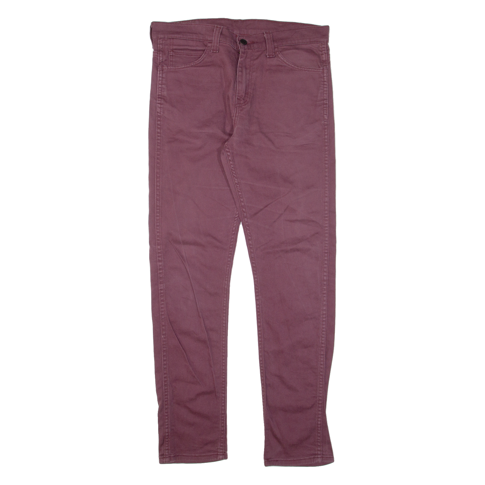 LEVI'S 508 Mens Trousers Maroon Regular Tapered W30 L29 Refurbished - N/A refurbished available on Cerqular