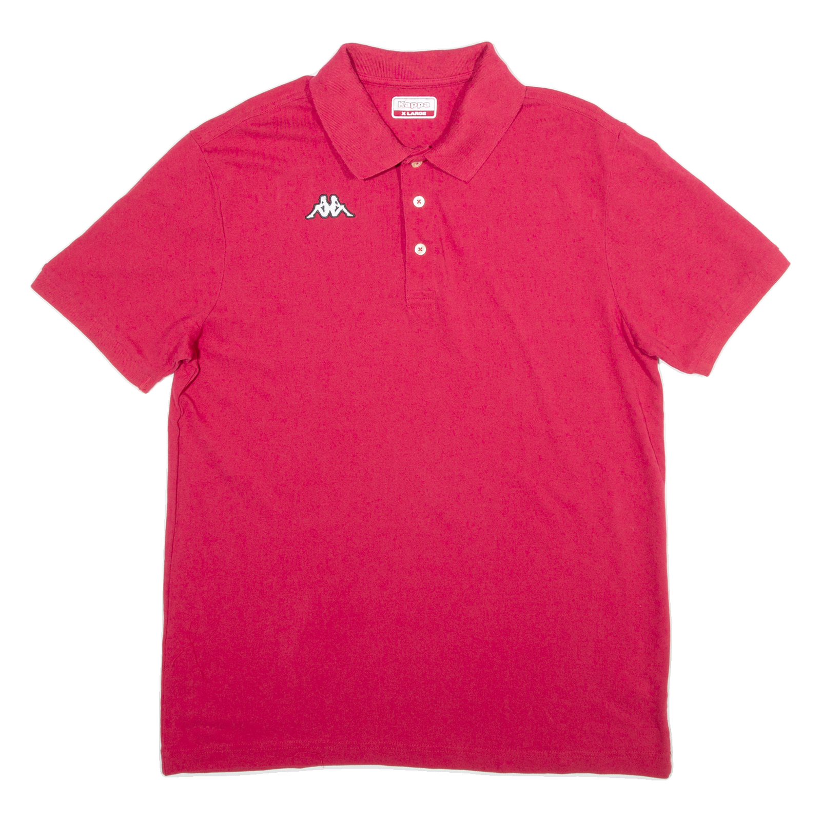 KAPPA Mens Polo Shirt Red L Refurbished - N/A refurbished available on Cerqular