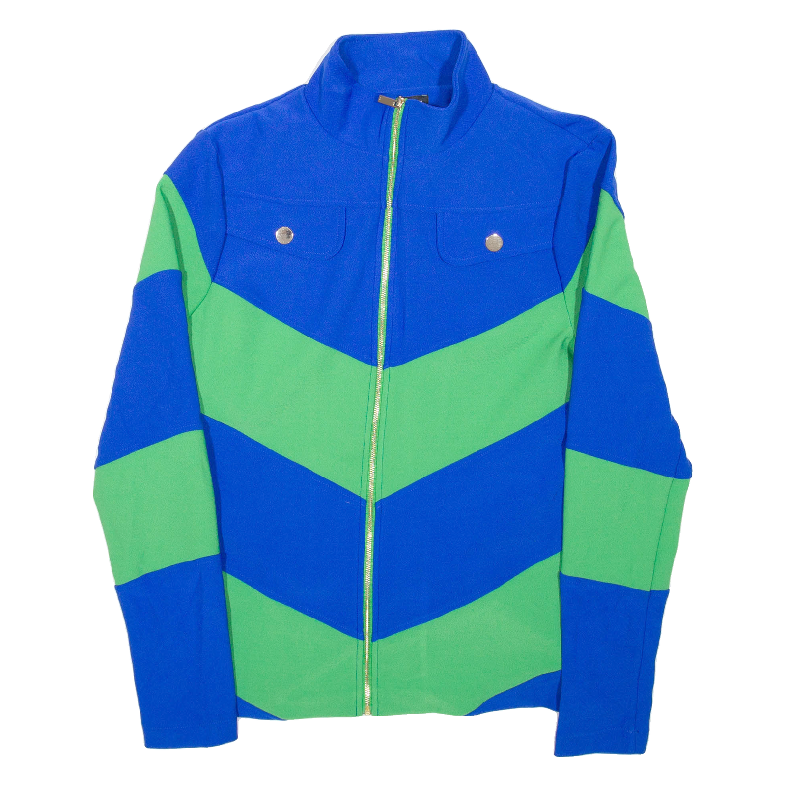 KAREN MILLEN Womens Jacket Blue Striped UK 14 Refurbished - N/A refurbished available on Cerqular