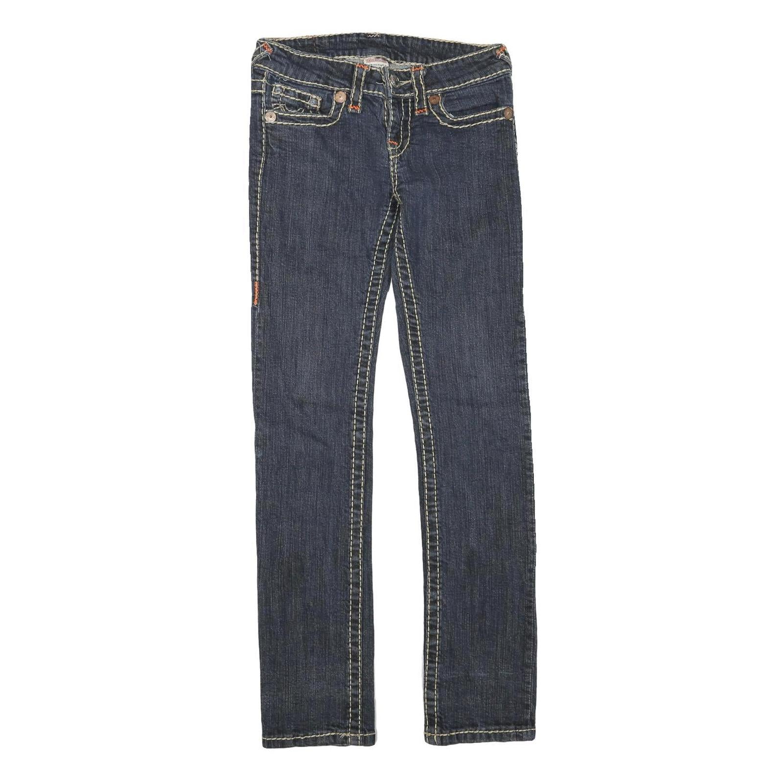 Buy TRUE RELIGION Womens Dark Blue Regular Jeans Denim W27 L29 Classic Cotton Zip Refurbished - $90.99 TRUE RELIGION Womens Dark Blue Regular Jeans Denim W27 L29 Classic Cotton Zip Refurbished - N/A refurbished available on Cerqular