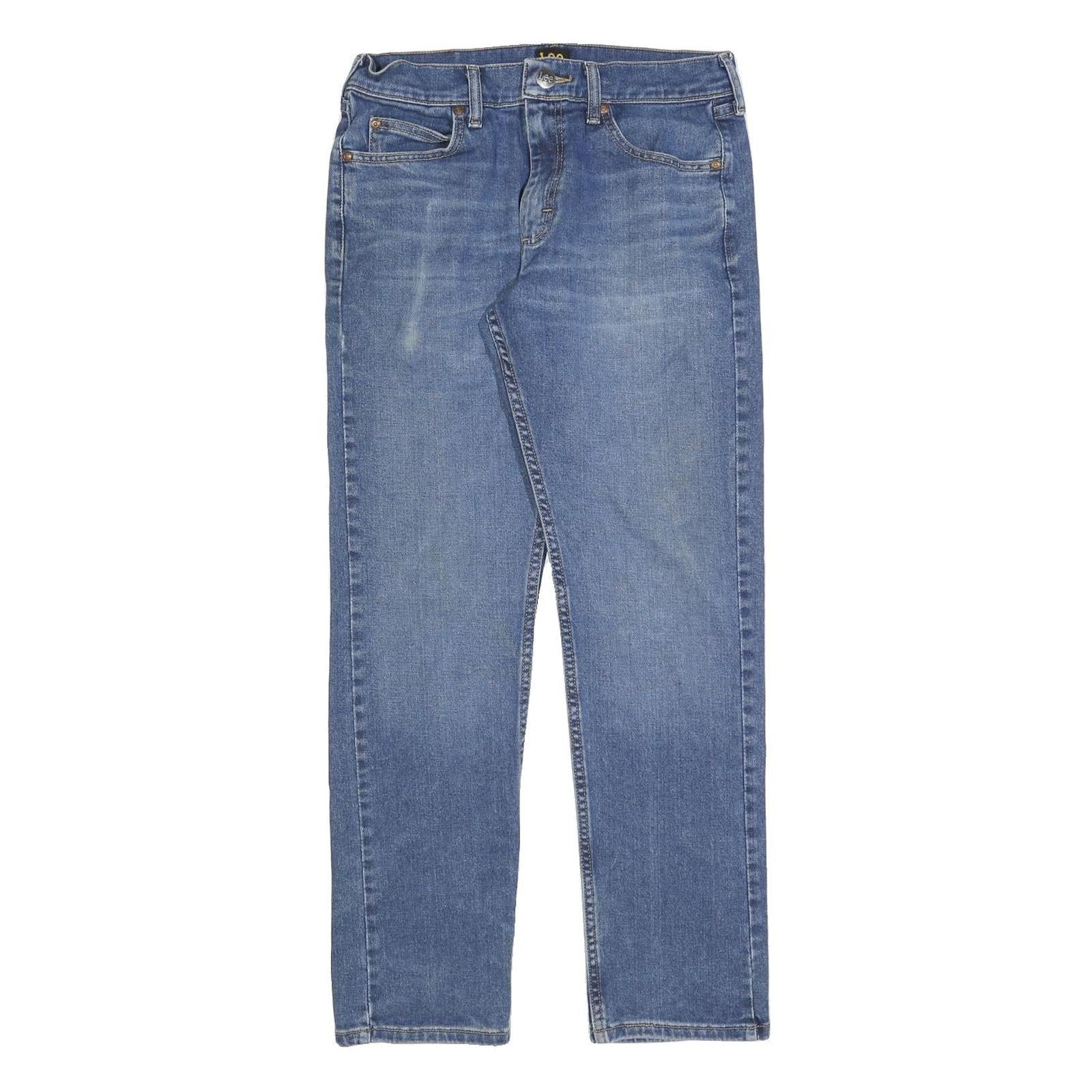 LEE Mens Regular Fit Straight Blue Denim Jeans Zip W30 L30 Classic Casual Refurbished - N/A refurbished available on Cerqular