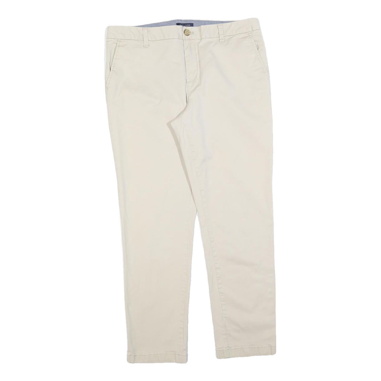 Buy TOMMY HILFIGER Womens Cotton Blend Beige Slim Straight Trousers W34 L30 Refurbished - $41.59 TOMMY HILFIGER Womens Cotton Blend Beige Slim Straight Trousers W34 L30 Refurbished - N/A refurbished available on Cerqular