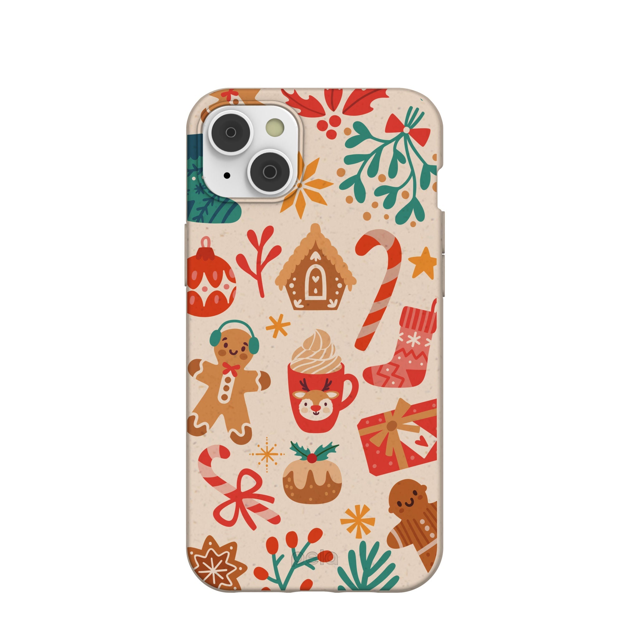 Seashell Festive AF iPhone 14 Plus Case Refurbished - Pela Case refurbished available on Cerqular