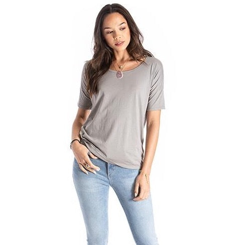 Short-Sleeve Tee - Organic Cotton - Grey | Size: small Refurbished - N/A (Note: There is no well-known brand called "AR refurbished available on Cerqular