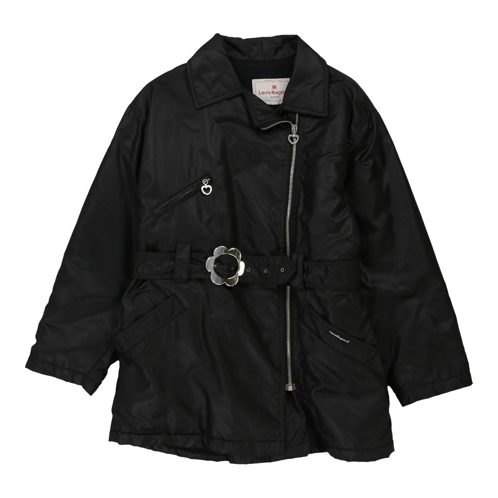 16 Years Laura Biagiotti Coat - Large Black Polyester | Size: large Refurbished - N/A (Preloved Designer is not a specific brand, it refurbished available on Cerqular