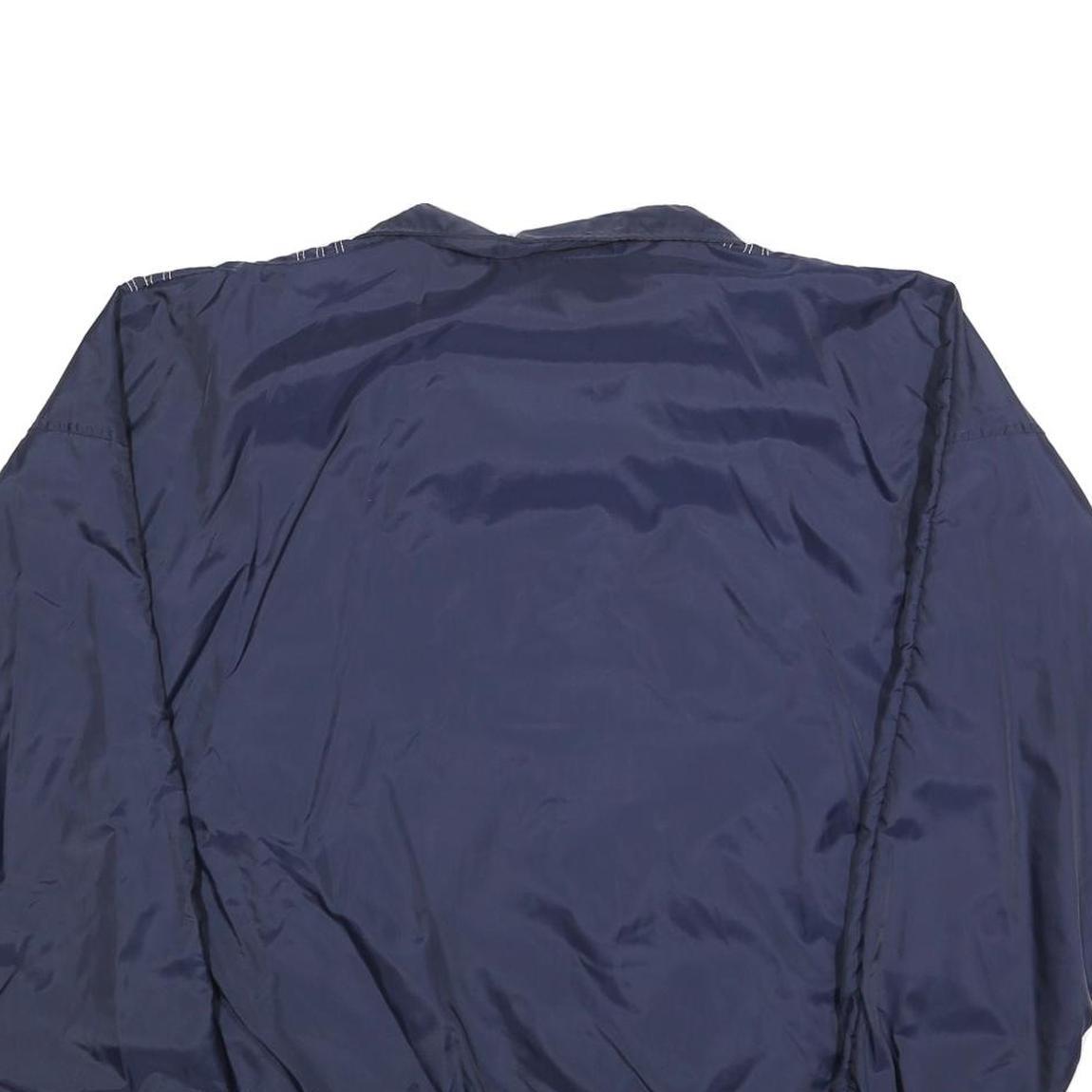 ARGUS Mens Navy Blue White Stripe Track Jacket L Polyester Blend Zip Refurbished - N/A refurbished available on Cerqular