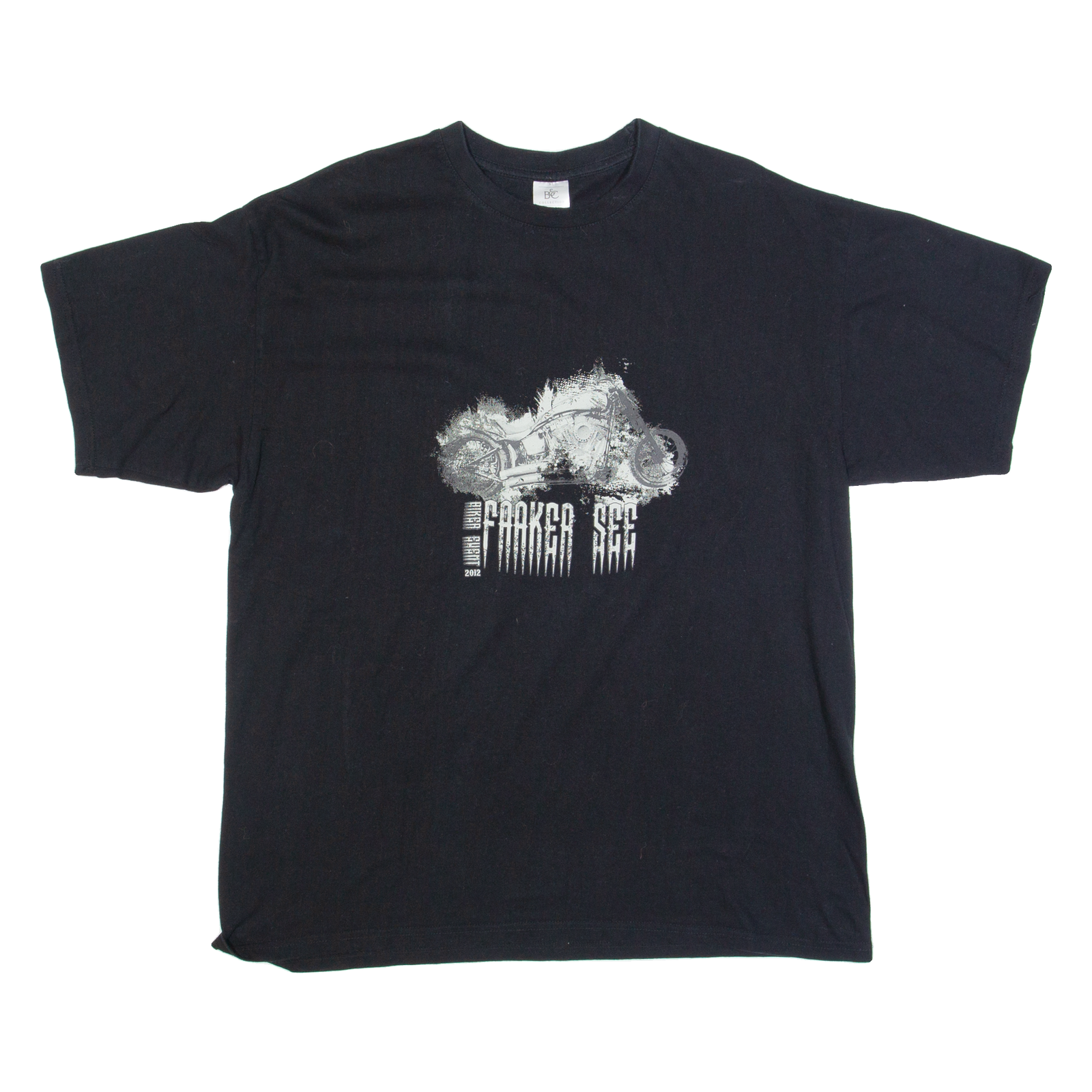 B&C Mens Biker T-Shirt Black XL Refurbished - N/A refurbished available on Cerqular