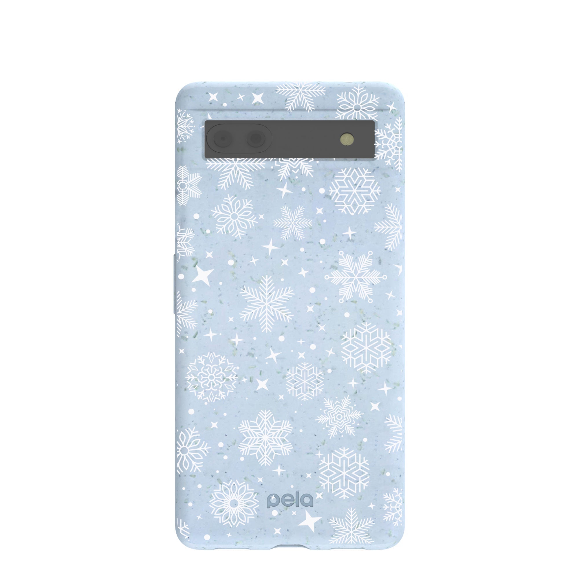 Buy Powder Blue Let it Snow Google Pixel 6a Case Refurbished - $65.00 Powder Blue Let it Snow Google Pixel 6a Case Refurbished - Pela Case refurbished available on Cerqular