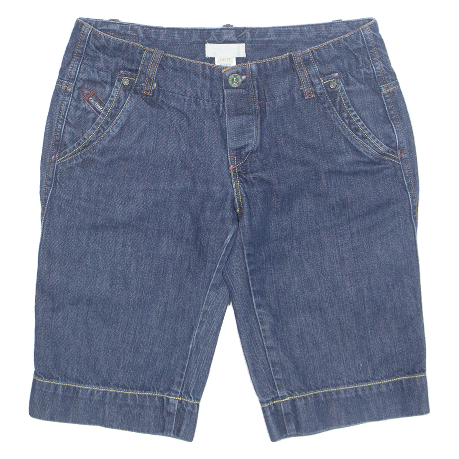 DIESEL Womens Denim Shorts Blue Relaxed S W28 Refurbished - N/A refurbished available on Cerqular