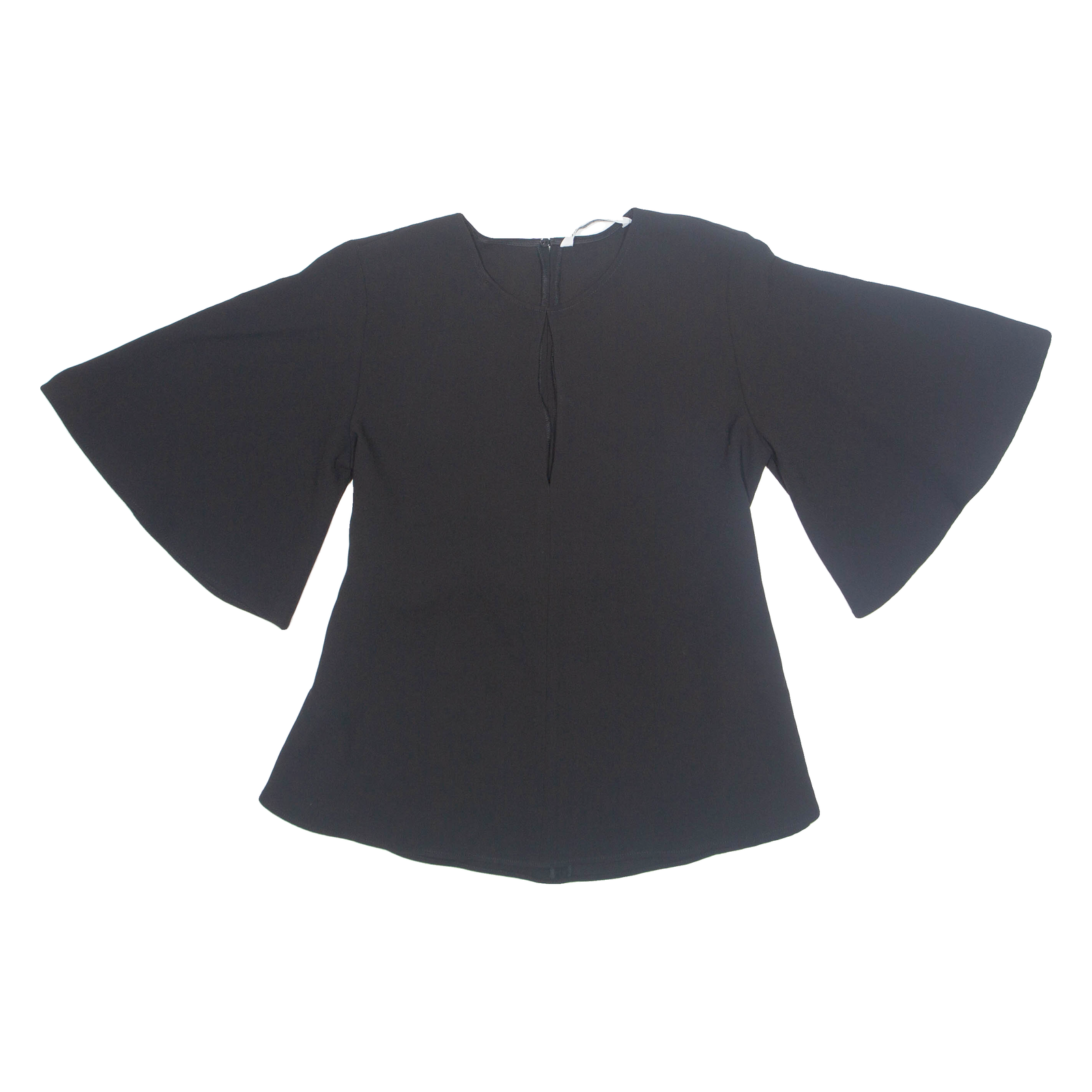 ZARA Belted Womens Blouse Black XS Refurbished - N/A refurbished available on Cerqular