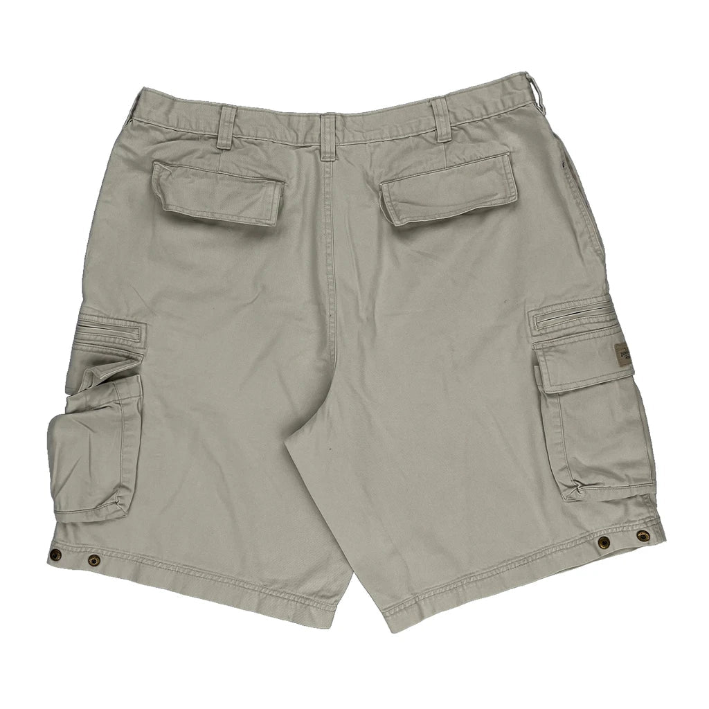 Lee Cargo Shorts - 37W 11L Beige Cotton Refurbished - Thrifted (note: this is a term often used to describe second- refurbished available on Cerqular