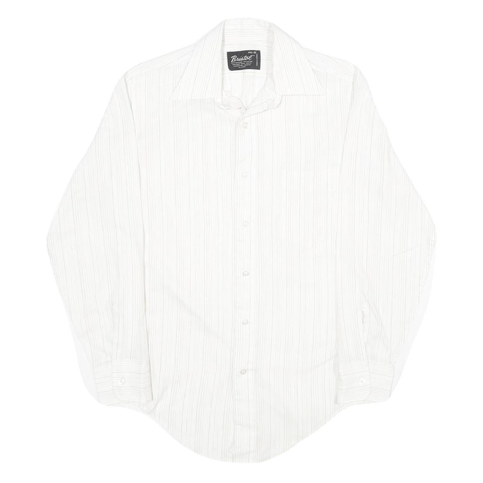 Buy BRISTOL Mens White Shirt XS Classic Long Sleeve Button Formal Stripe Refurbished - $19.49 BRISTOL Mens White Shirt XS Classic Long Sleeve Button Formal Stripe Refurbished - N/A refurbished available on Cerqular