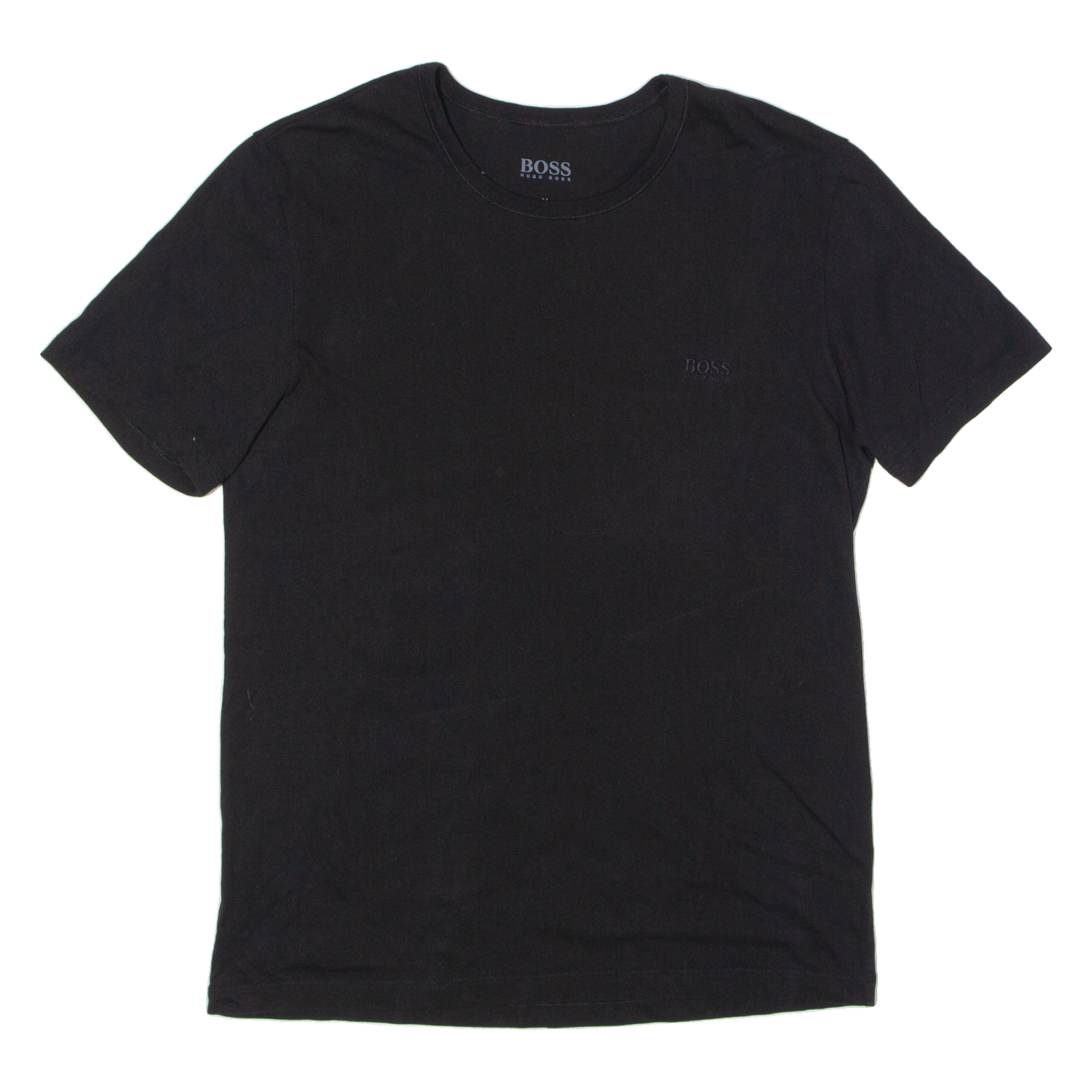 BOSS Mens T-Shirt Black Crew Neck M Refurbished - N/A refurbished available on Cerqular