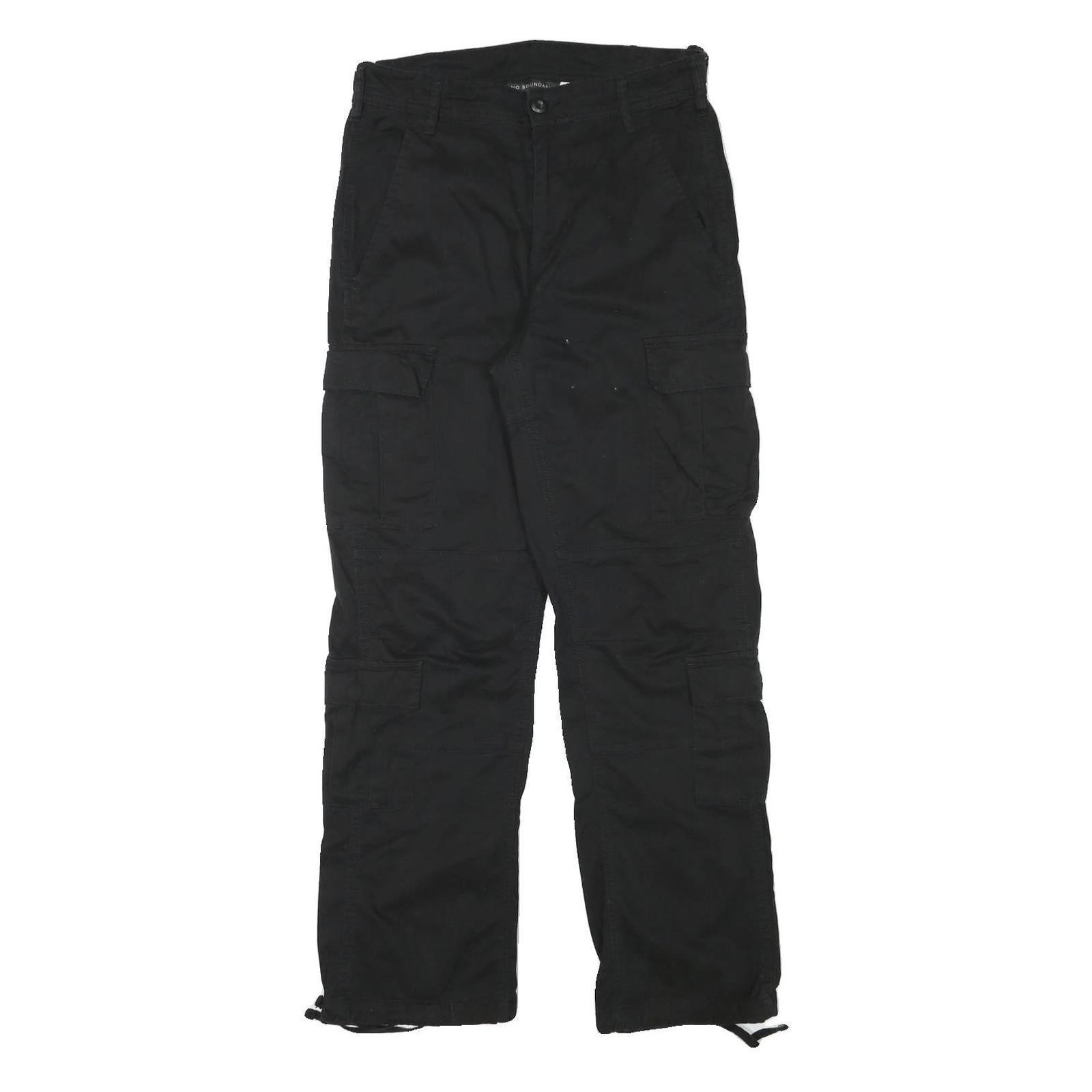 Buy NO BOUNDARIES Womens Black Regular Fit Straight Leg Cargo Trousers W28 L30 Refurbished - $20.79 NO BOUNDARIES Womens Black Regular Fit Straight Leg Cargo Trousers W28 L30 Refurbished - N/A refurbished available on Cerqular