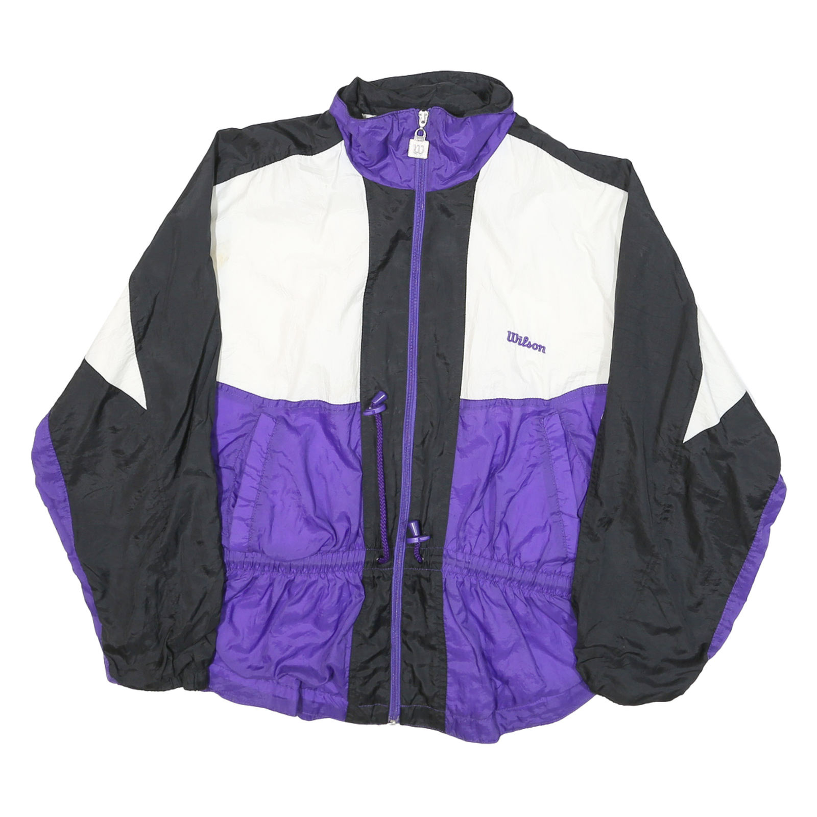 Buy WILSON Womens Purple & Black Nylon Zip Jacket M Colourblock Casual Retro Refurbished - $31.19 WILSON Womens Purple & Black Nylon Zip Jacket M Colourblock Casual Retro Refurbished - N/A refurbished available on Cerqular