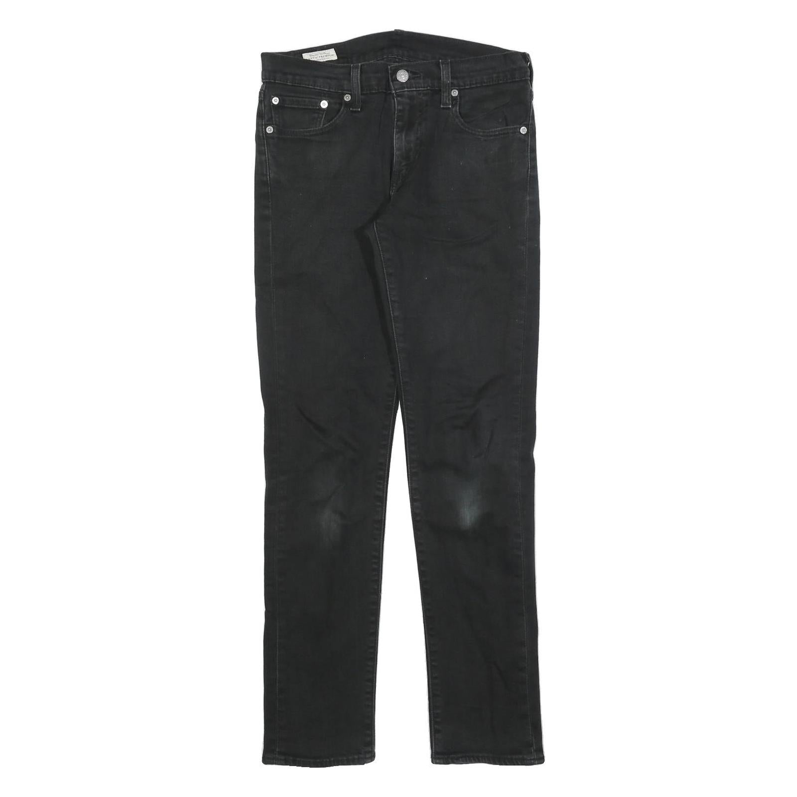 LEVI'S 511 BIG E Mens Slim Black Denim Medium W30 L32 Jeans Cotton Blend Zip Refurbished - N/A refurbished available on Cerqular