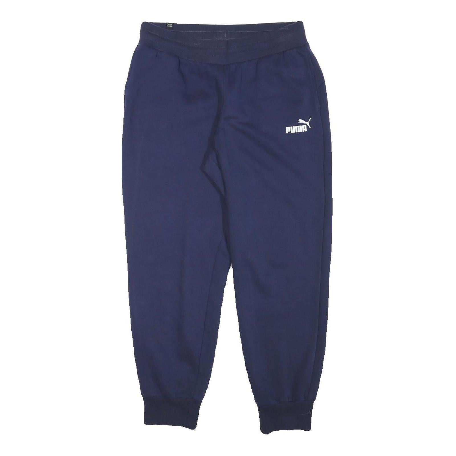 PUMA Mens Joggers Navy Blue M W30 L28 Classic Tapered Casual Sportswear Refurbished - N/A refurbished available on Cerqular