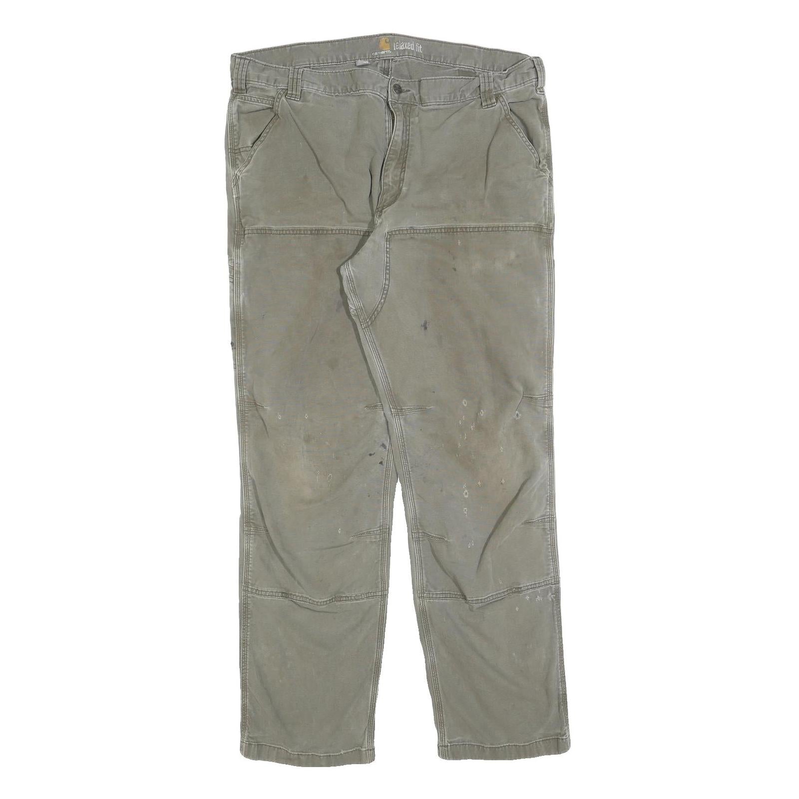 CARHARTT Mens Cotton Blend Relaxed Fit W40 L34 Workwear Trousers Zip Closure Refurbished - N/A refurbished available on Cerqular