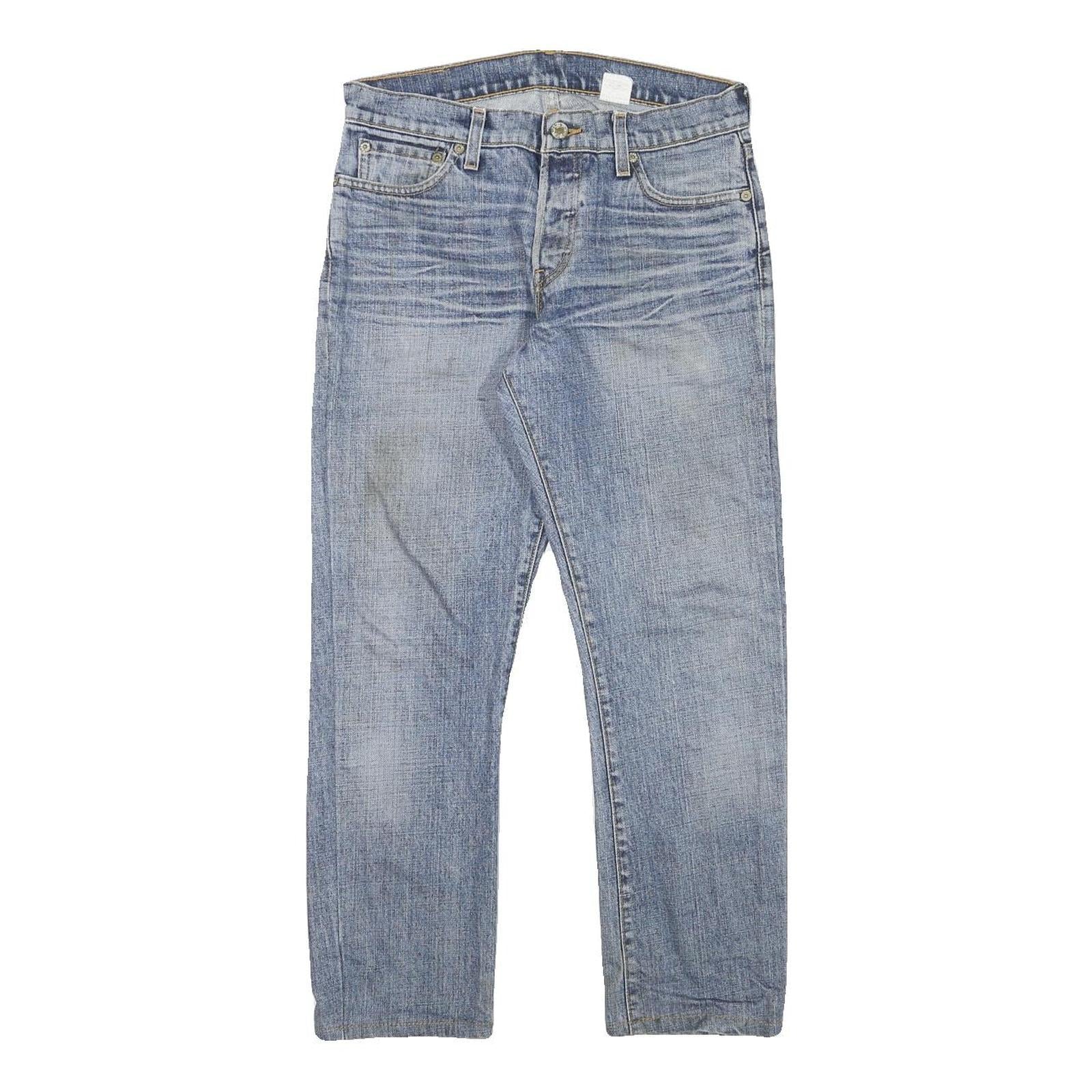 LEVI'S Mens Jeans Blue Regular Straight Denim Light W30 L25 Classic Cotton Zip Refurbished - N/A refurbished available on Cerqular