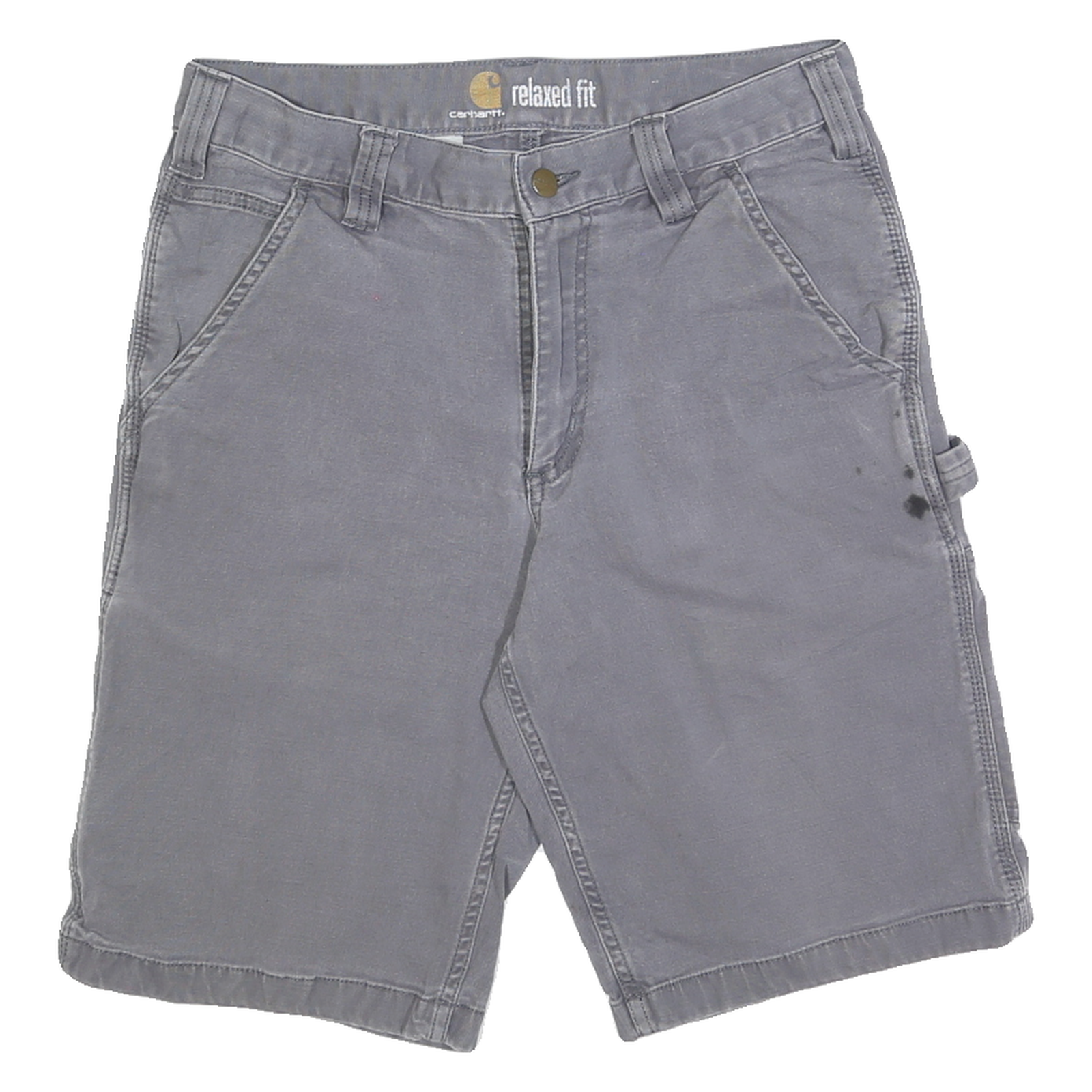 CARHARTT Mens Shorts Grey Casual Relaxed Fit M W30 Cotton Blend Workwear Refurbished - N/A refurbished available on Cerqular