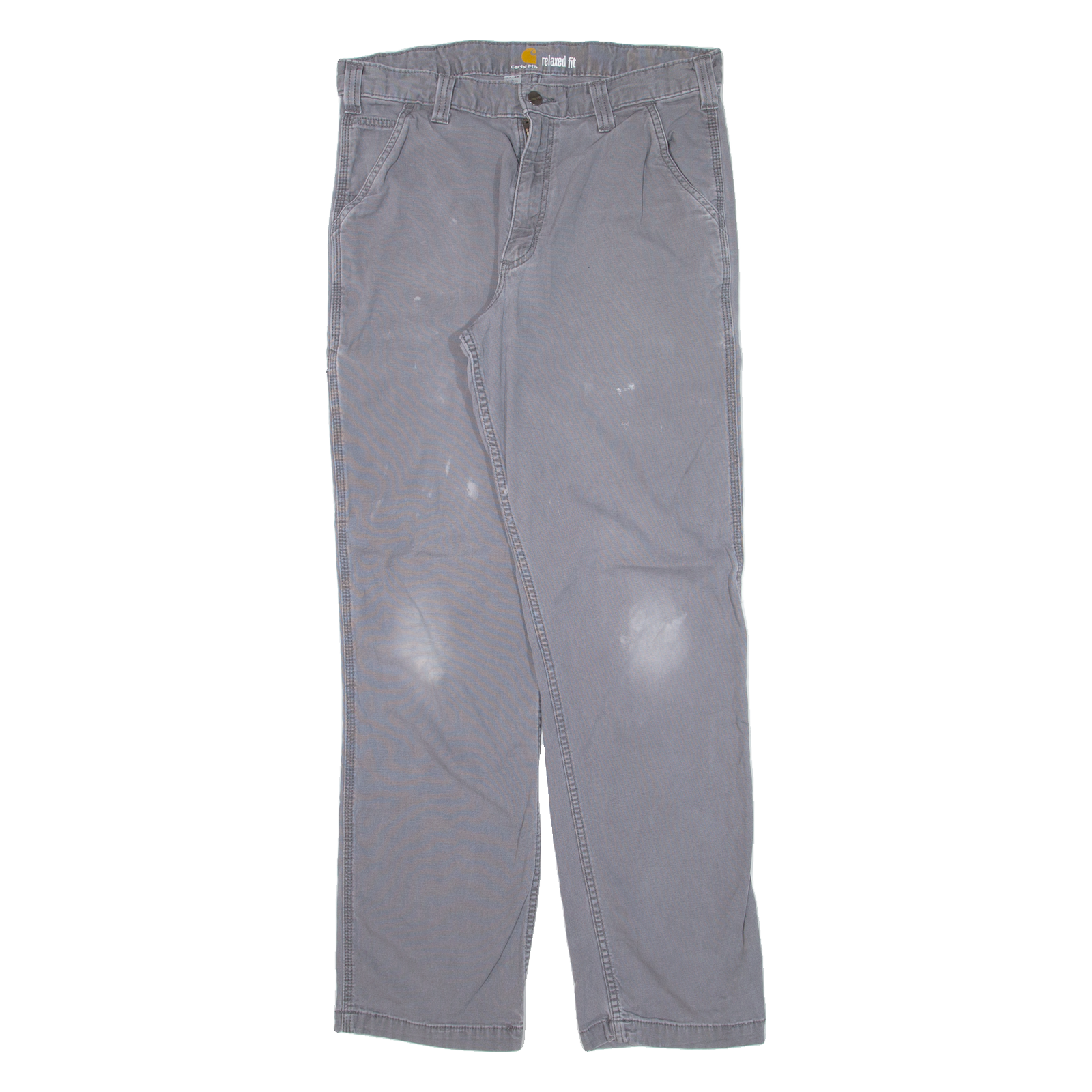 CARHARTT Workwear Mens Trousers Grey Relaxed Straight W34 L31 Refurbished - N/A refurbished available on Cerqular