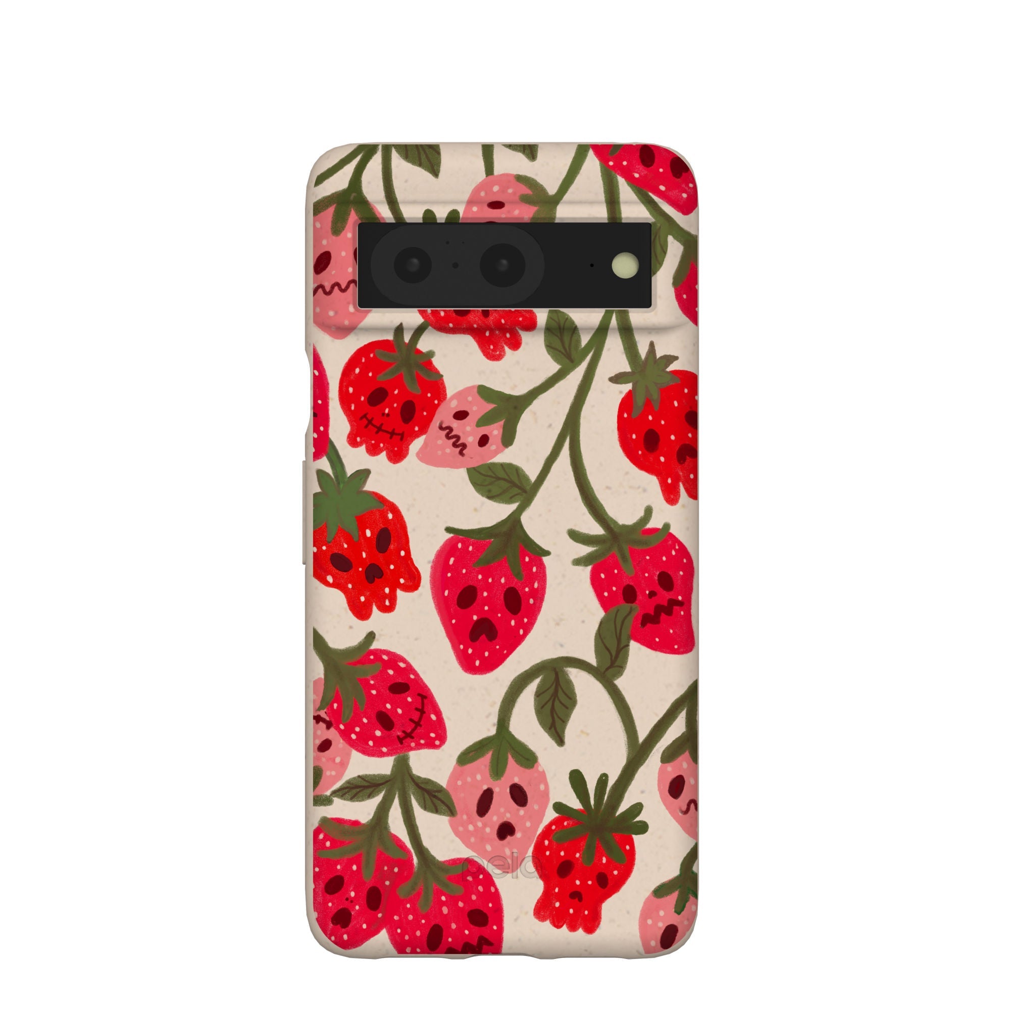 Seashell Strawboories Google Pixel 8 Case Refurbished - Pela Case refurbished available on Cerqular