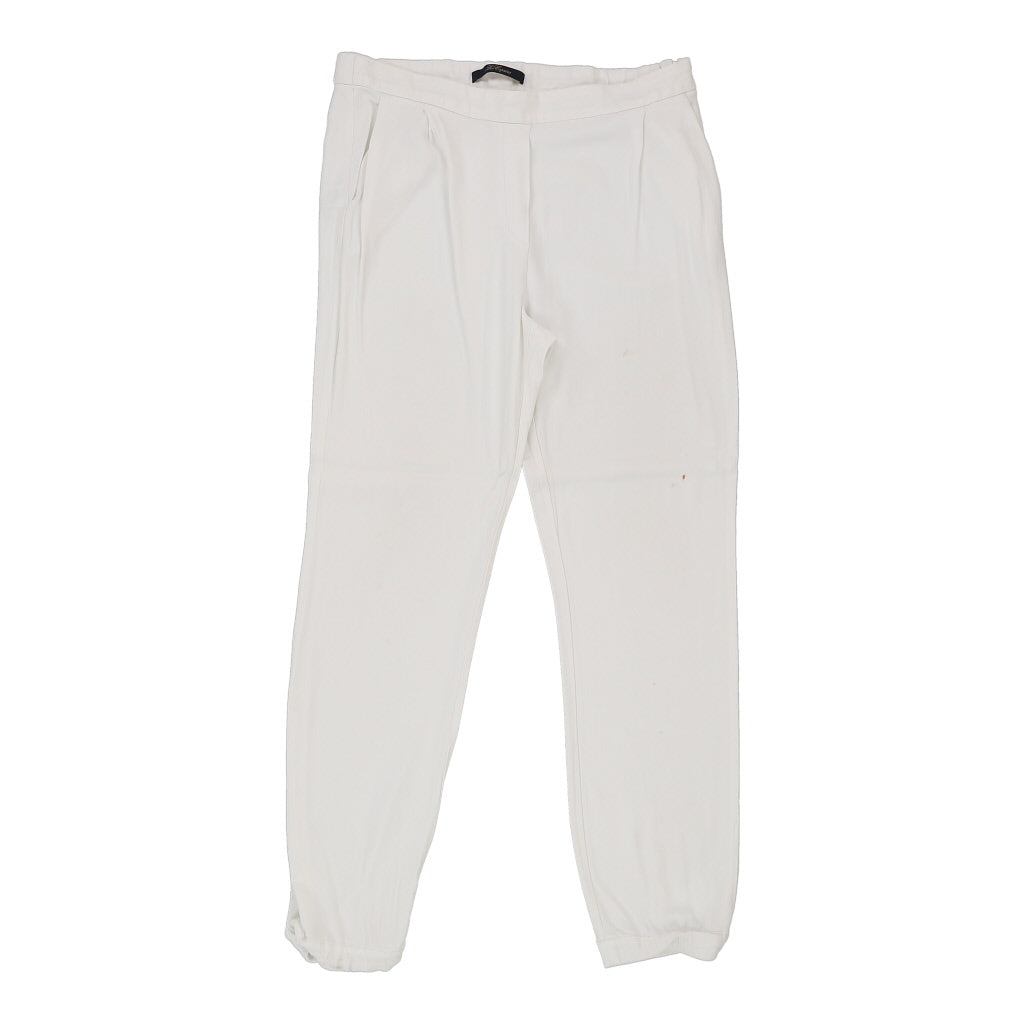 Buy Les Copains Trousers - 30W UK 10 White Viscose Blend Refurbished - $18.08 Les Copains Trousers - 30W UK 10 White Viscose Blend Refurbished - Thrifted (note: this is a term often used to describe second- refurbished available on Cerqular