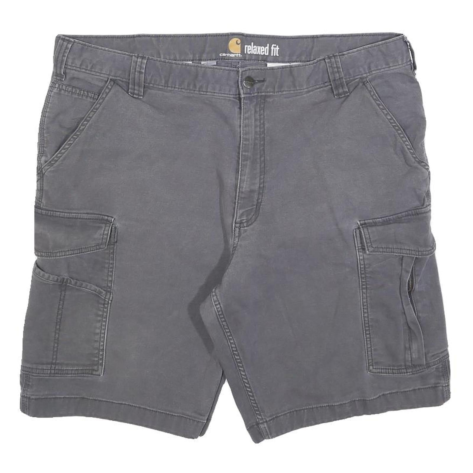 CARHARTT Mens Shorts Grey Cargo Relaxed Fit XL W40 Durable Workwear Refurbished - N/A refurbished available on Cerqular