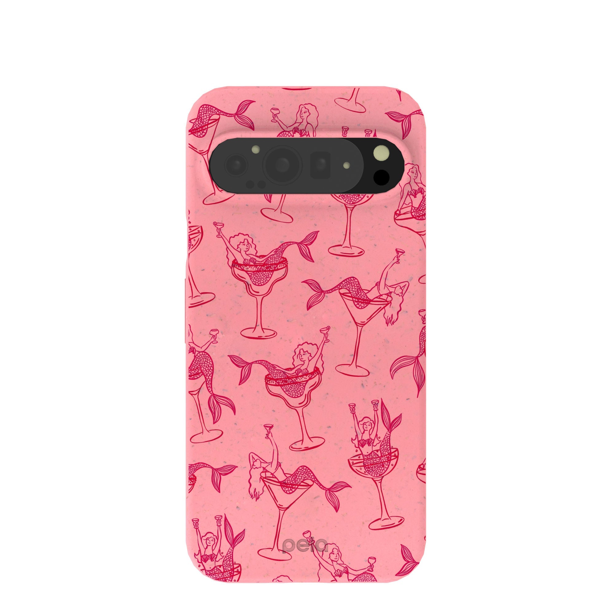 Bubblegum Pink Mermaid Cocktail Google Pixel 9 Pro XL Case Refurbished - Pela Case refurbished available on Cerqular