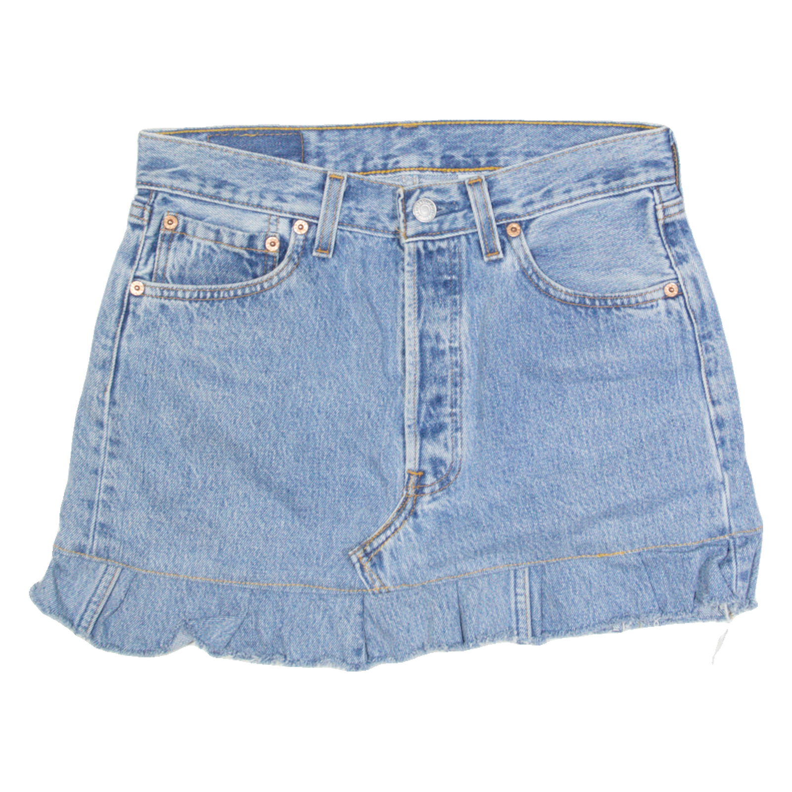 LEVI'S 501 Y2K Womens Mini Skirt Blue Short Denim S Refurbished - N/A refurbished available on Cerqular