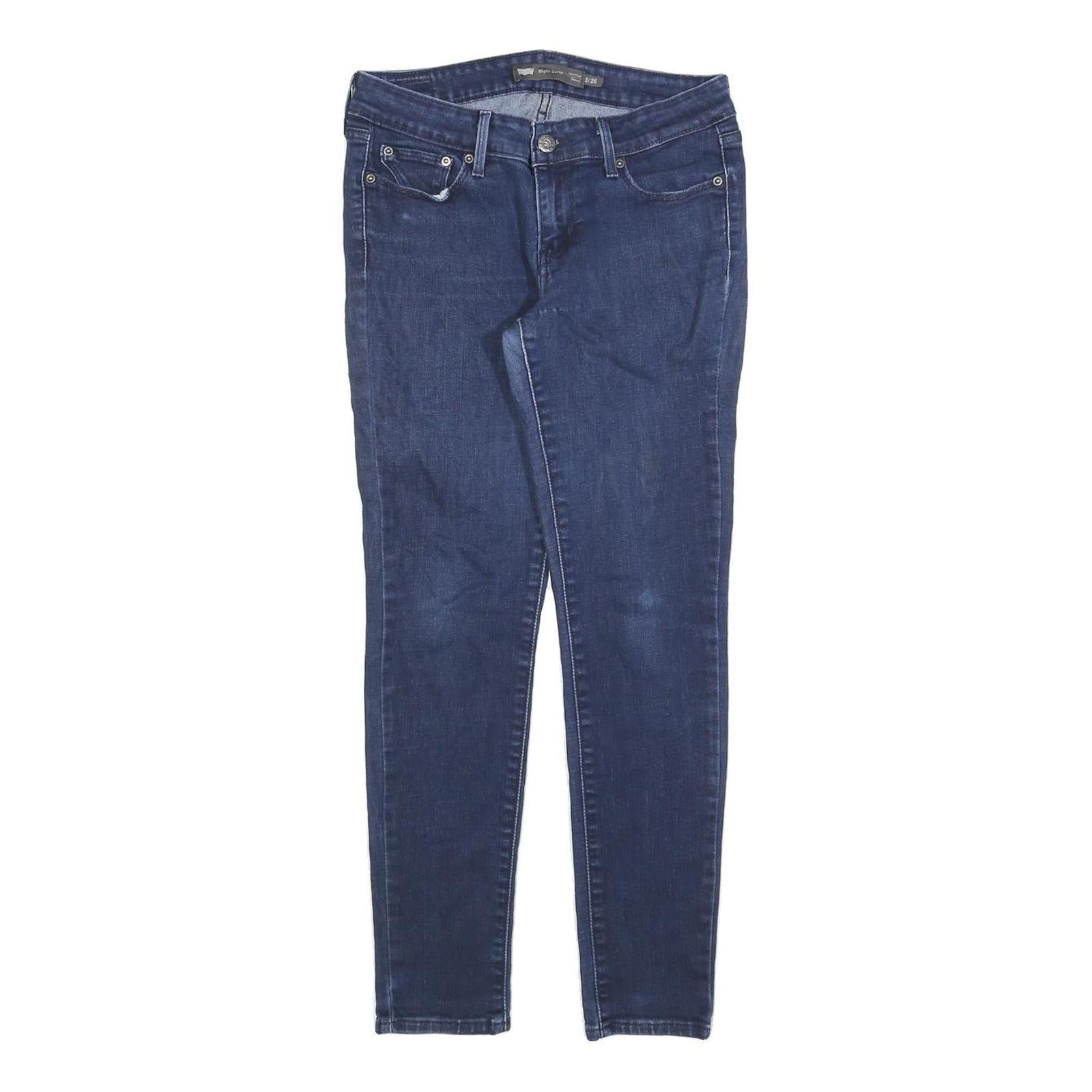 LEVI'S Womens Slim Blue Denim Jeans W26 L27 Zip Cotton Blend Refurbished - N/A refurbished available on Cerqular