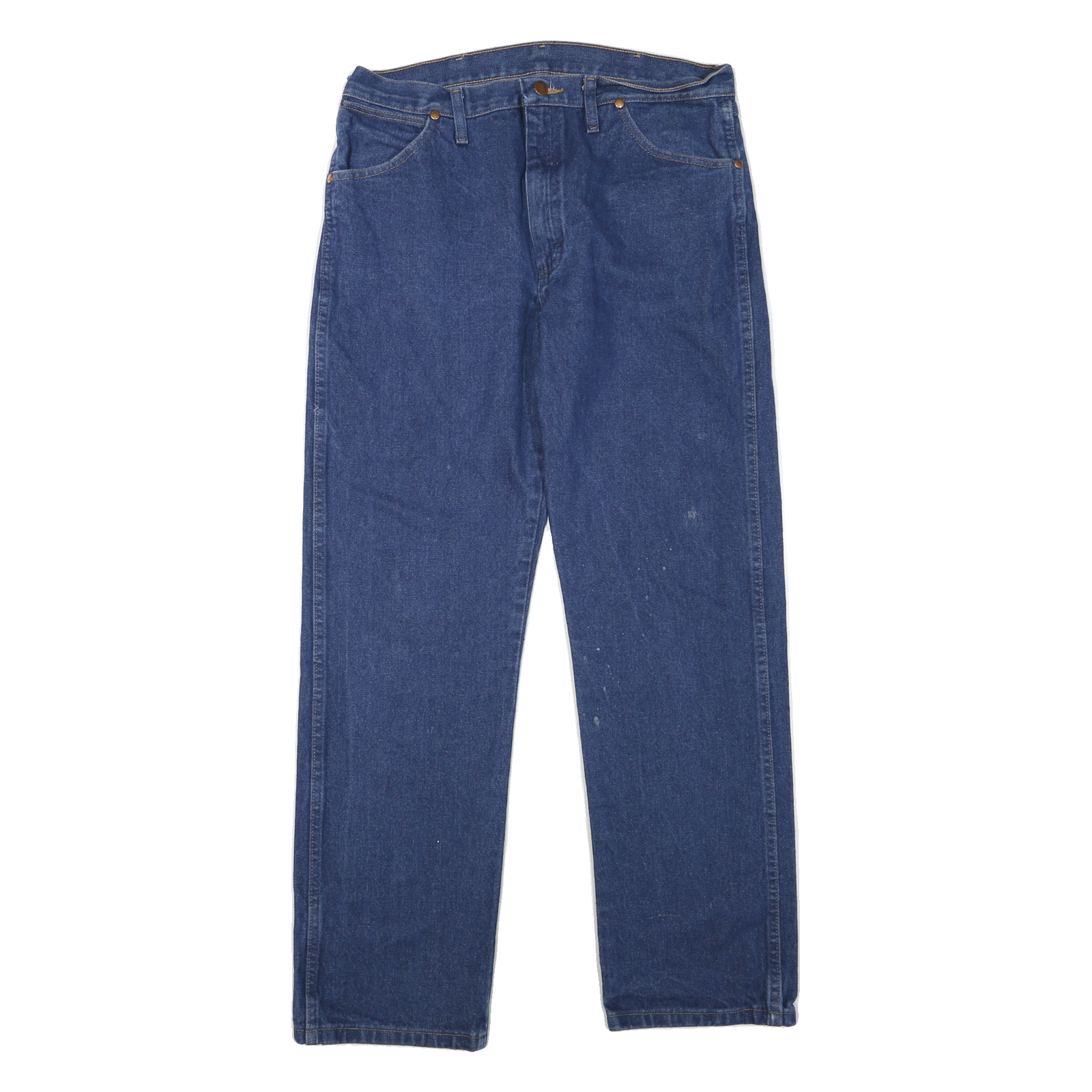 WRANGLER Womens Jeans Blue Regular Straight Denim Medium W34 L31 Classic Cotton Refurbished - N/A refurbished available on Cerqular