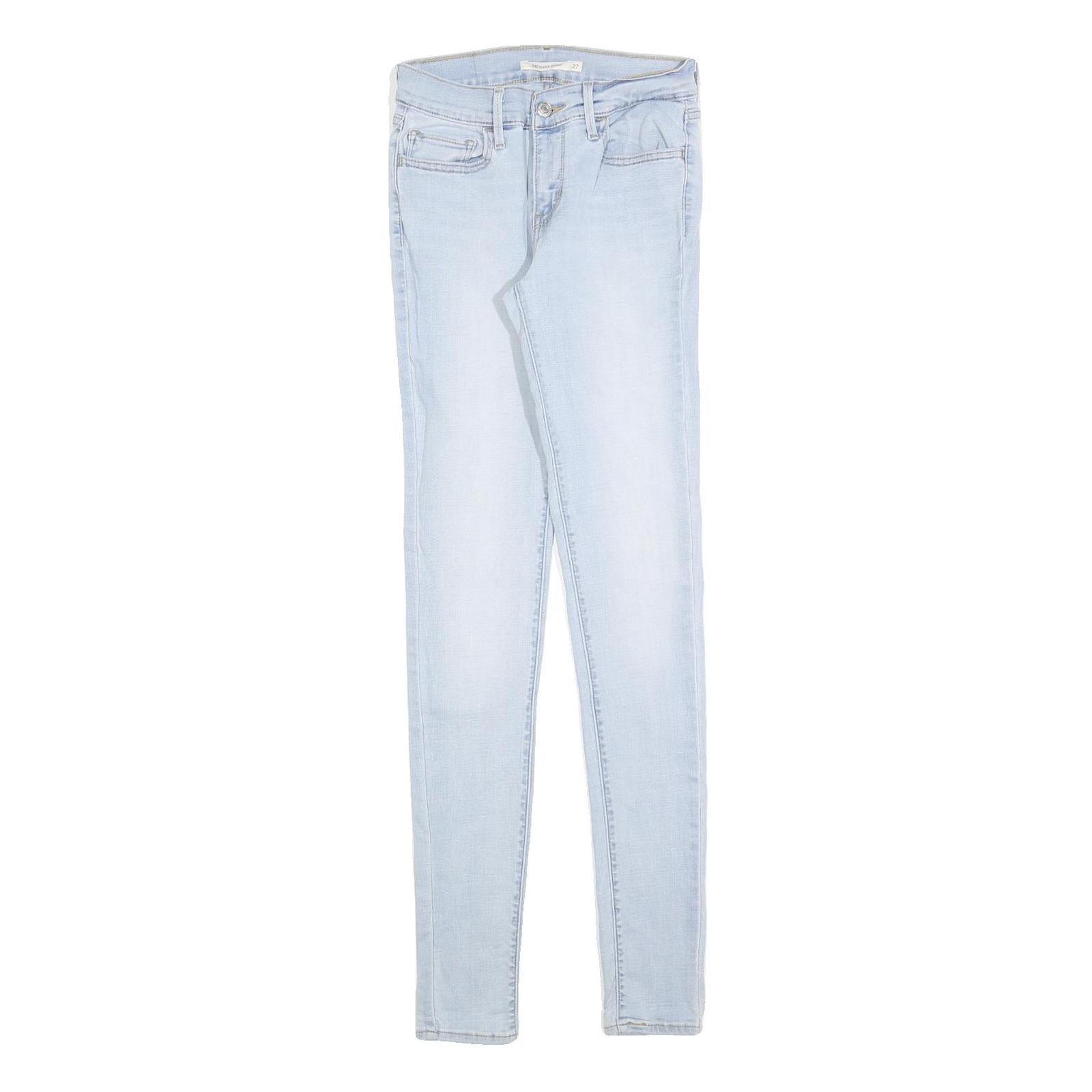 LEVI'S 710 Womens Jeans Blue Slim Skinny Denim Light W27 L32 Stretch Cotton Refurbished - N/A refurbished available on Cerqular