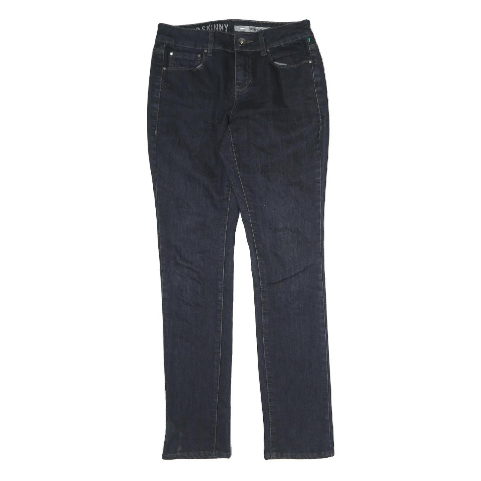 DKNY Mens Slim Skinny Jeans Blue Denim Cotton Blend W28 L30 Zip Closure Refurbished - N/A refurbished available on Cerqular