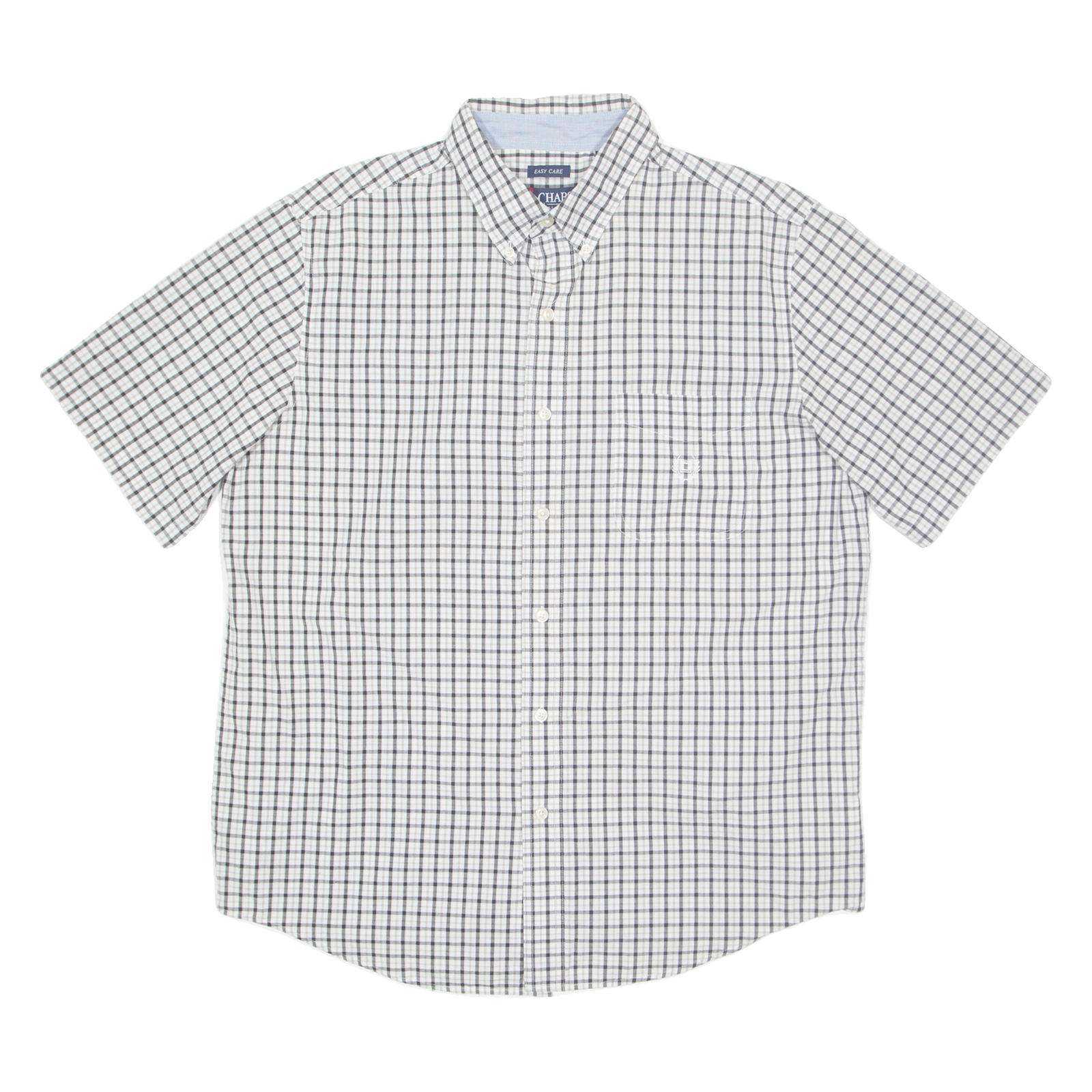 CHAPS Mens Shirt Grey Check L Refurbished - N/A refurbished available on Cerqular