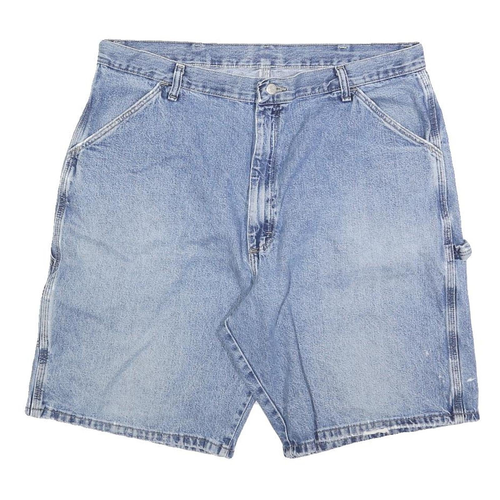 WRANGLER Mens Shorts Blue XL W38 Denim Carpenter Pocket Casual Workwear Refurbished - N/A refurbished available on Cerqular